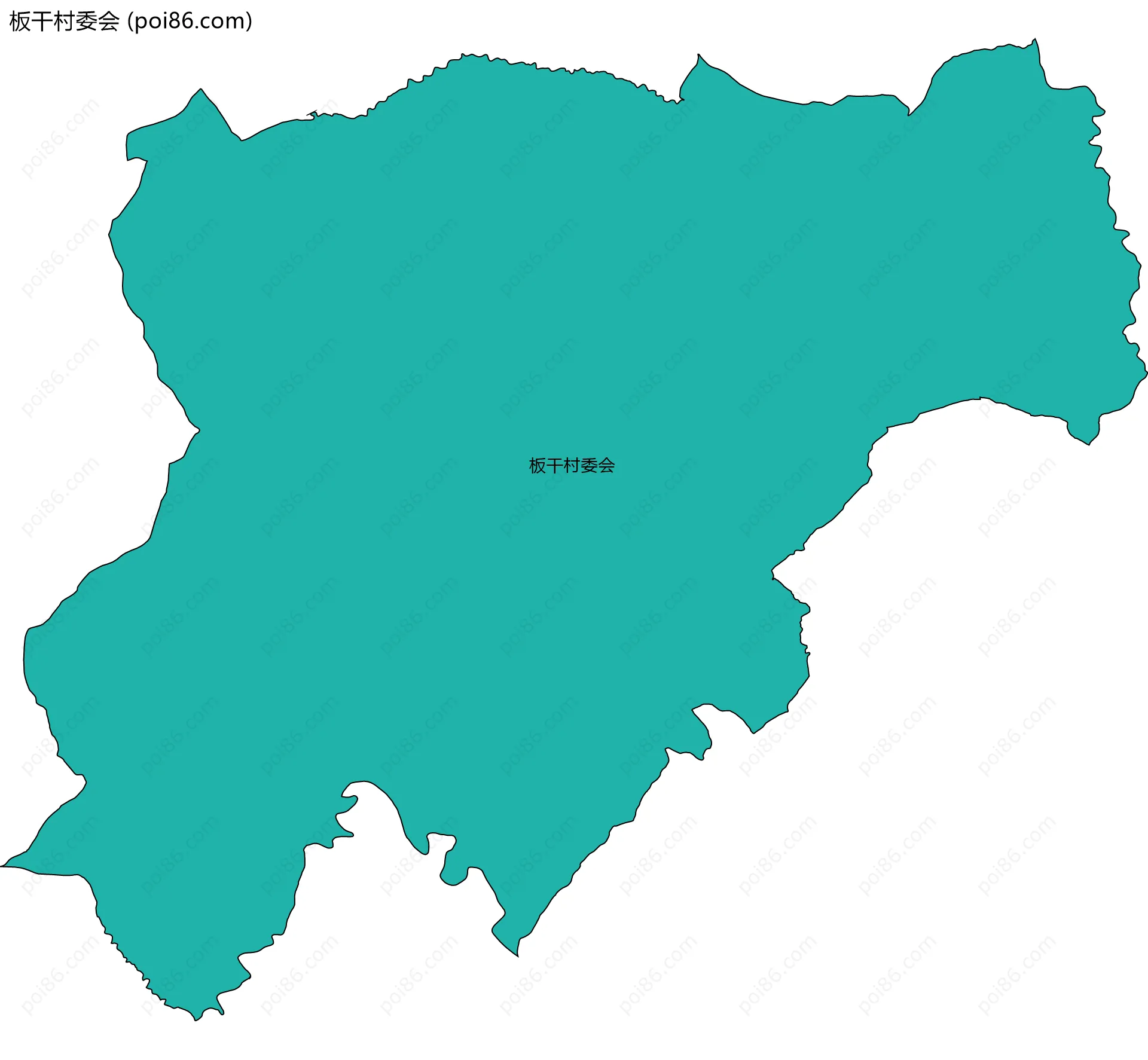 板干村委会边界地图
