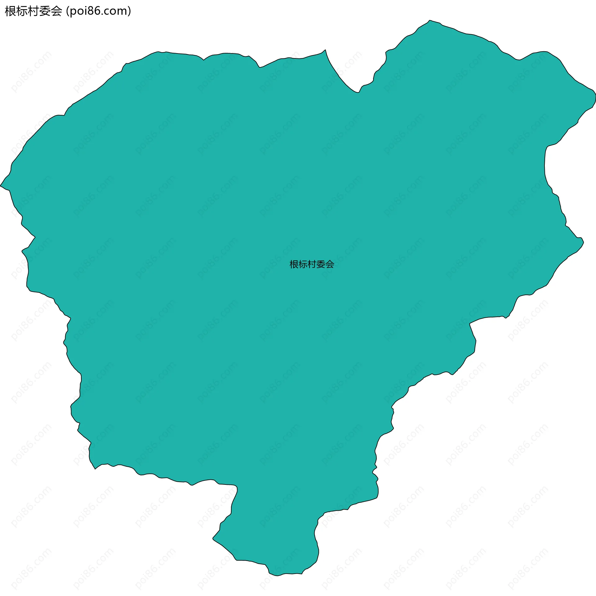 根标村委会边界地图
