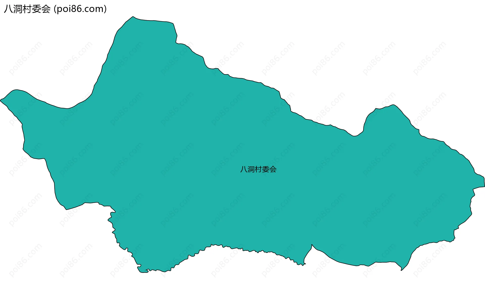 八洞村委会边界地图