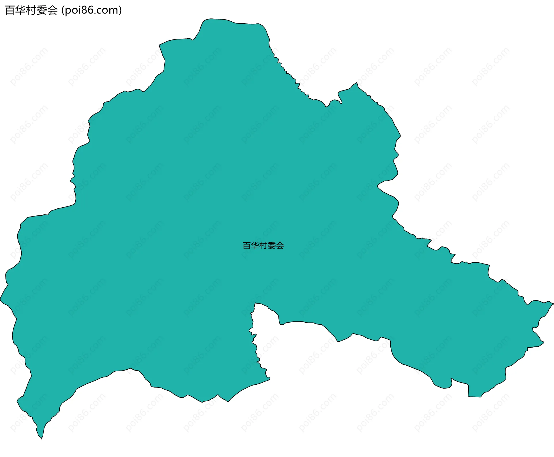 百华村委会边界地图