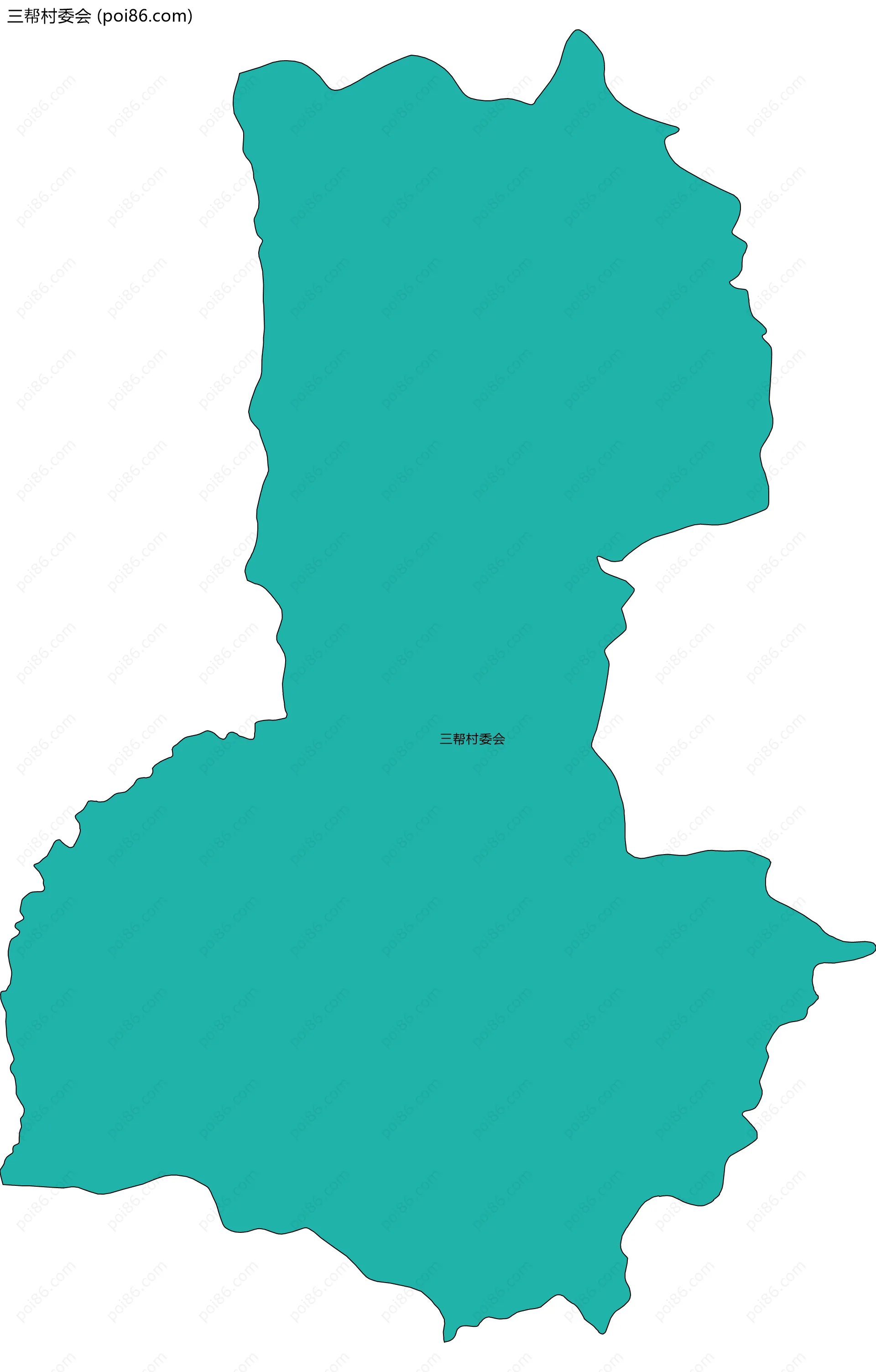 三帮村委会边界地图
