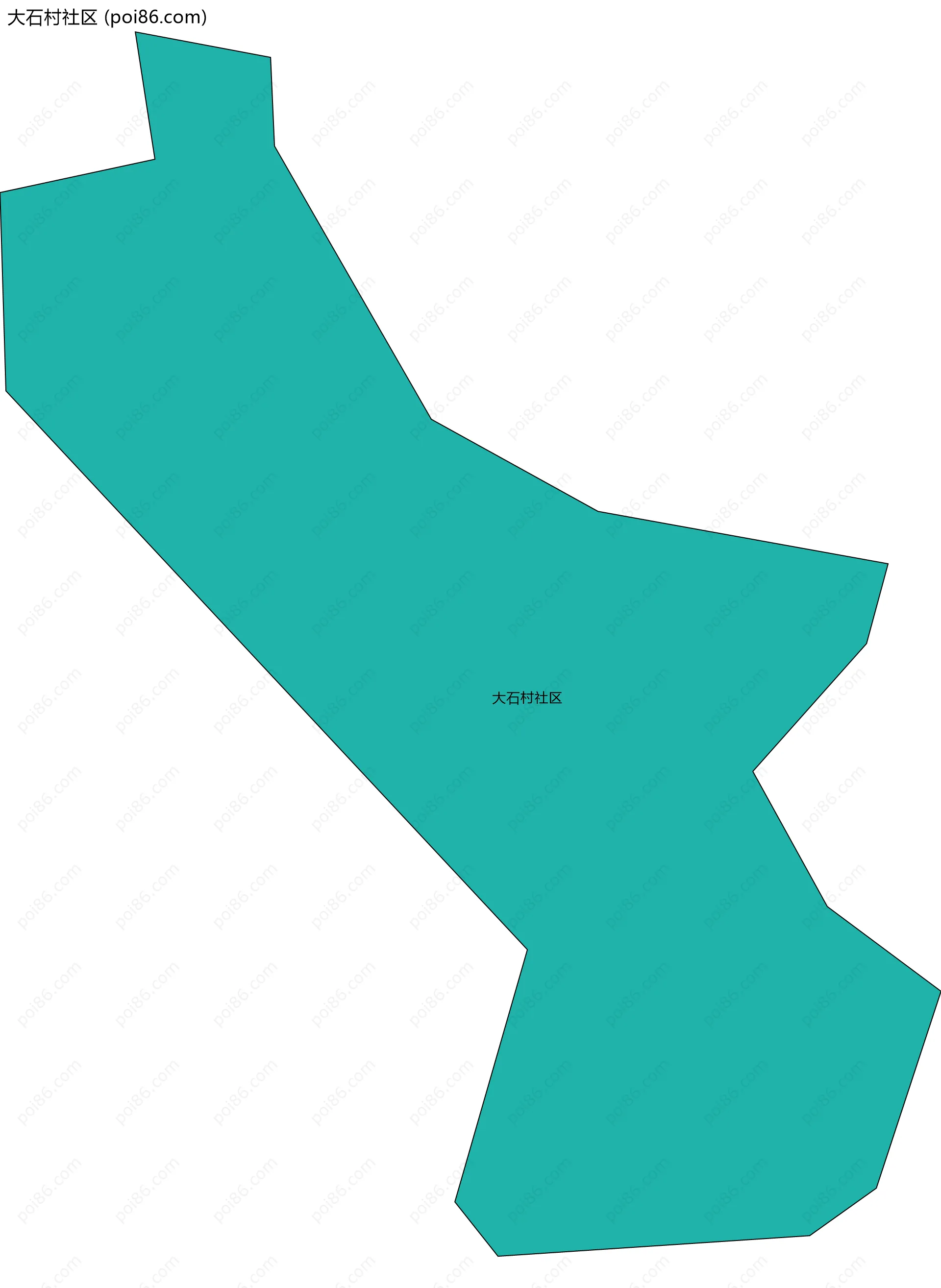 大石村社区边界地图