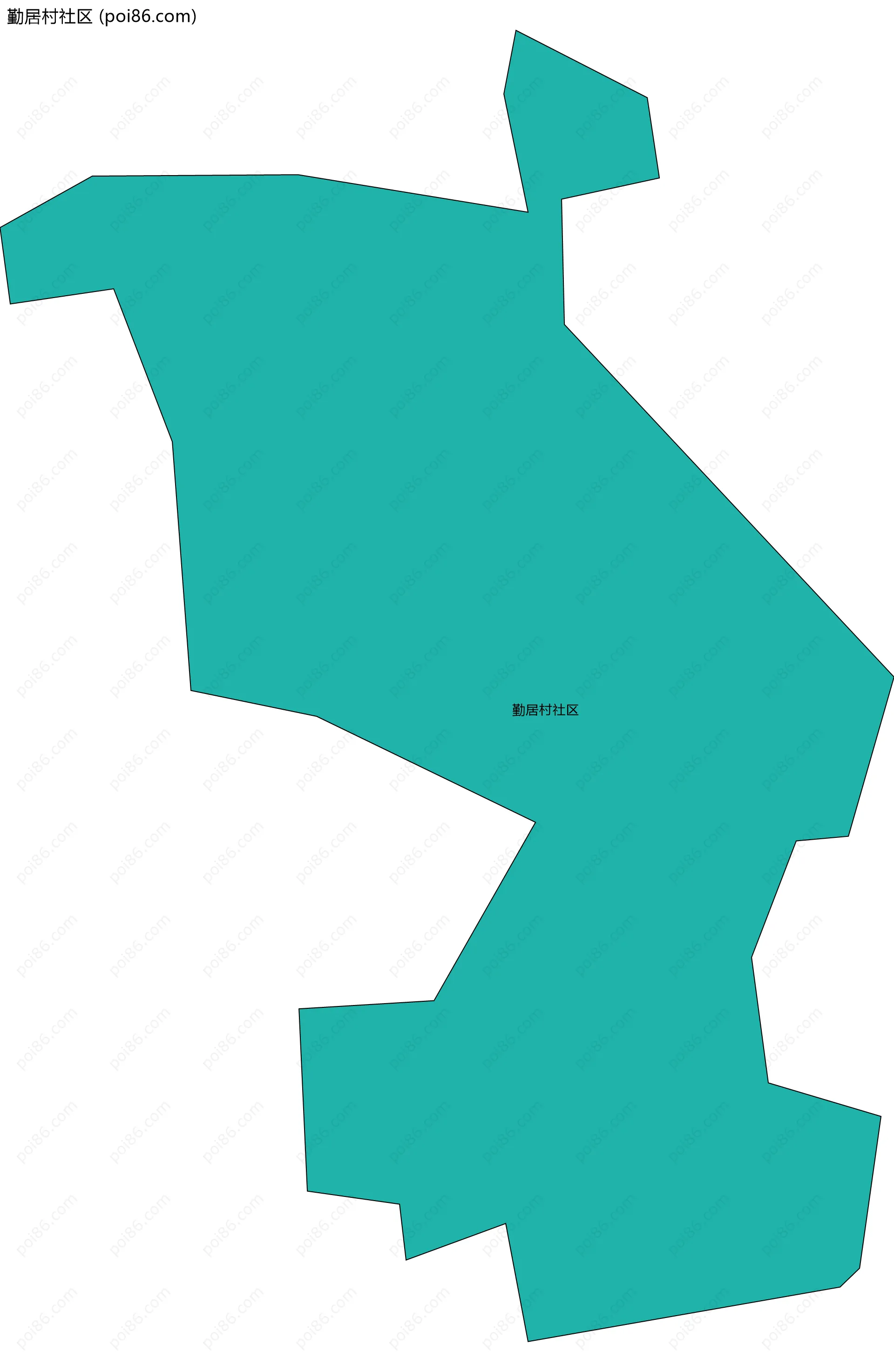 勤居村社区边界地图