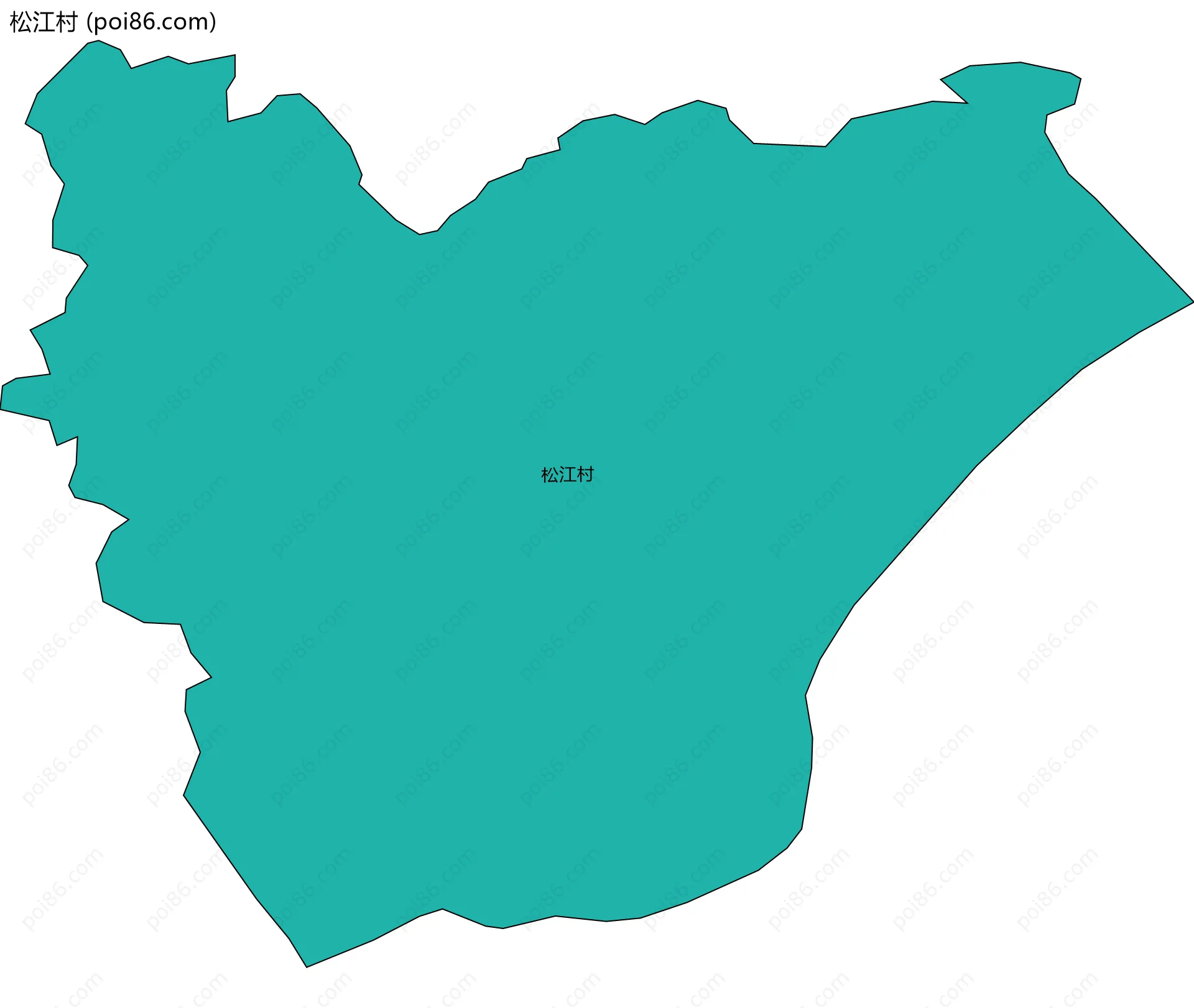 松江村边界地图