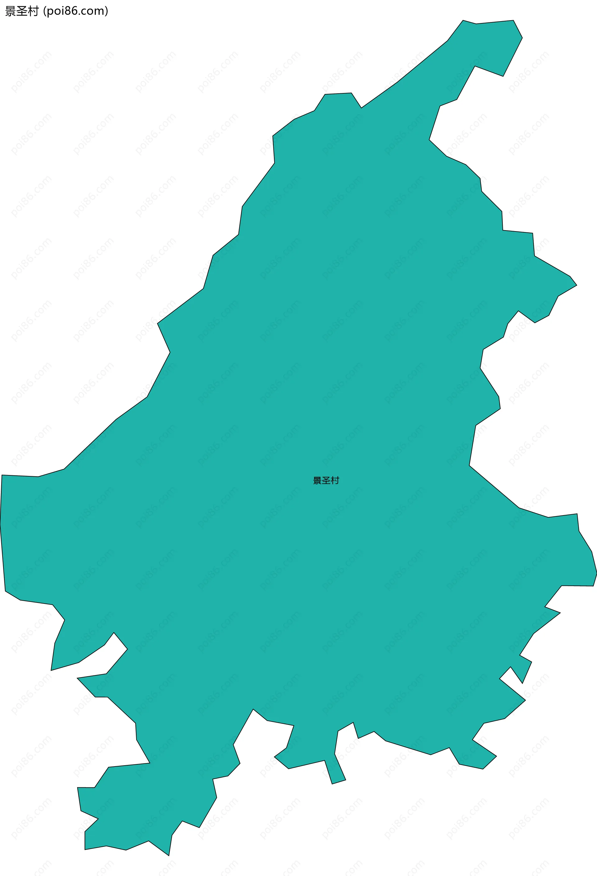 景圣村边界地图