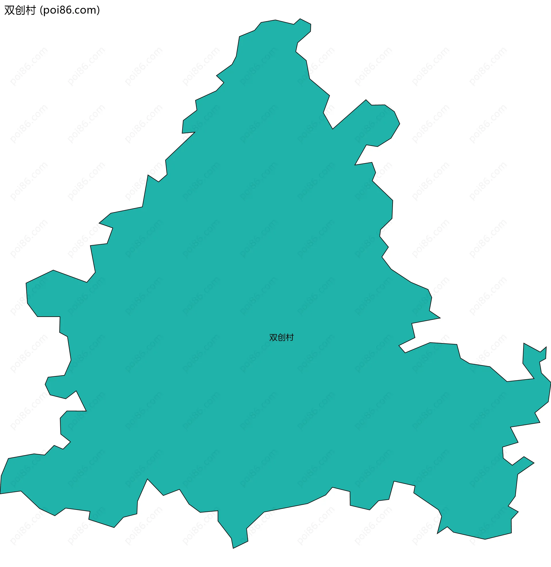 双创村边界地图