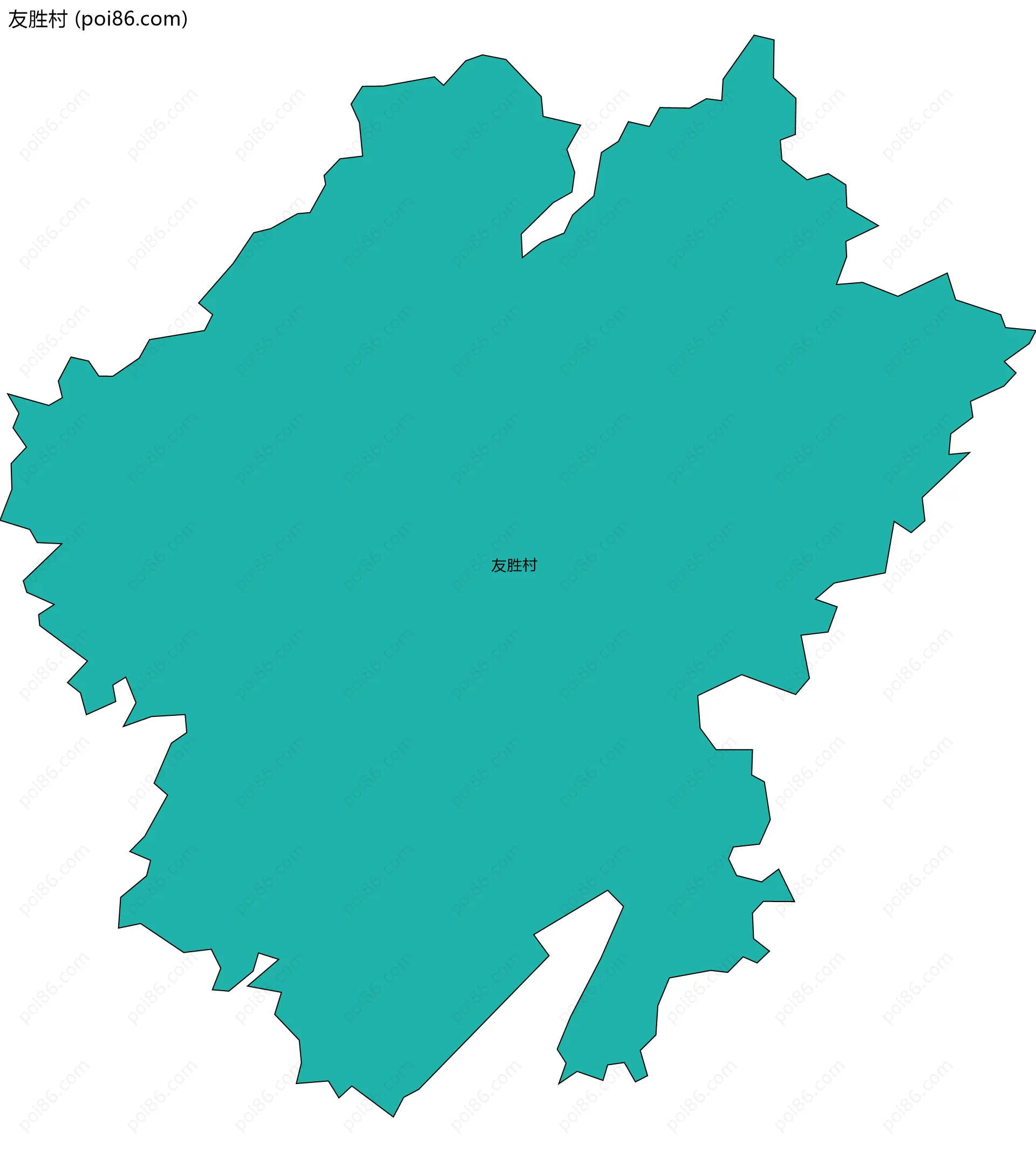 友胜村边界地图