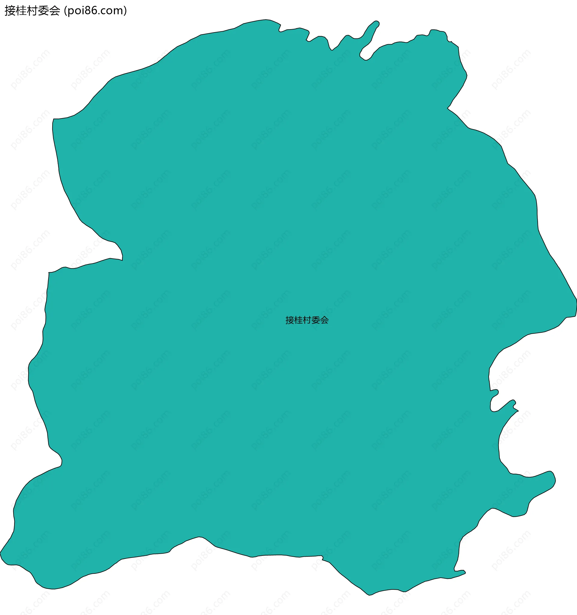 接桂村委会边界地图