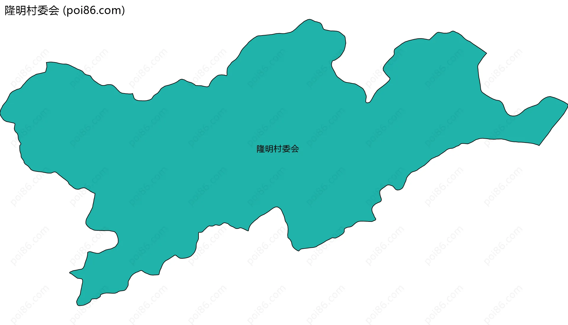 隆明村委会边界地图