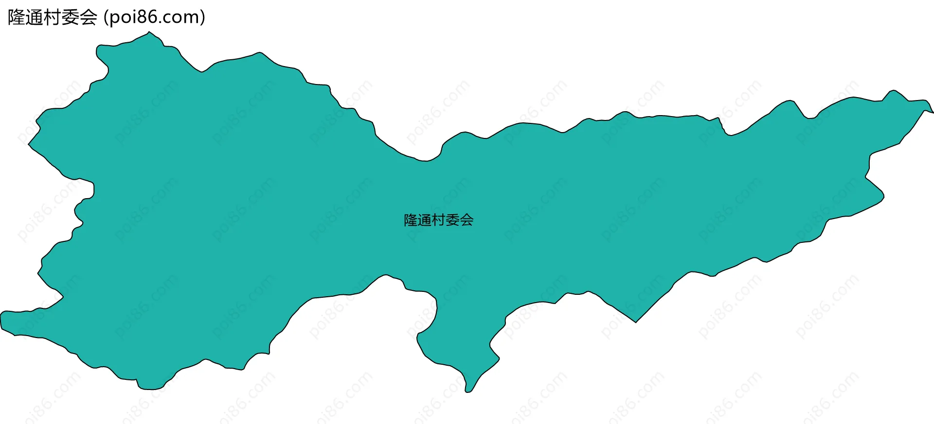 隆通村委会边界地图
