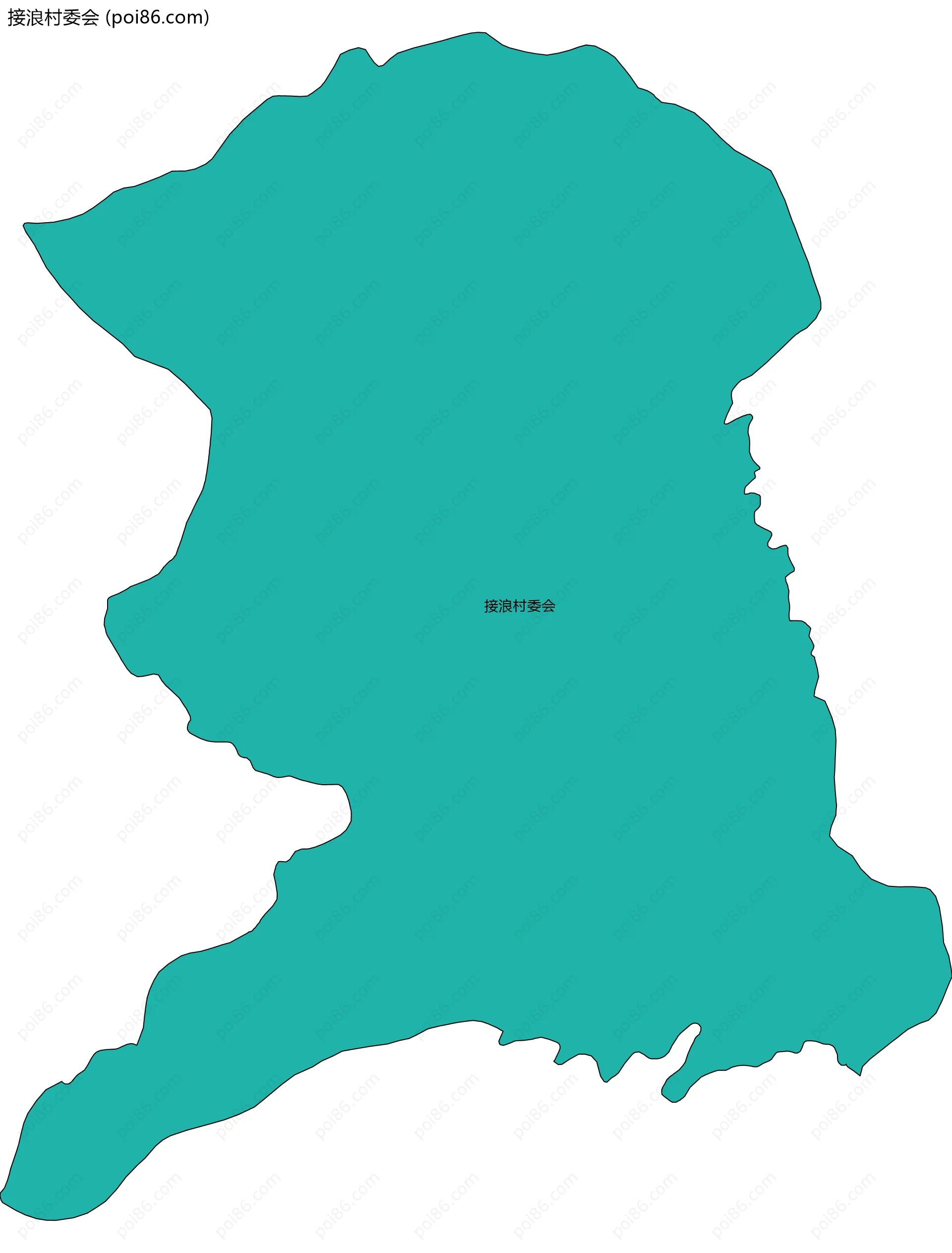 接浪村委会边界地图