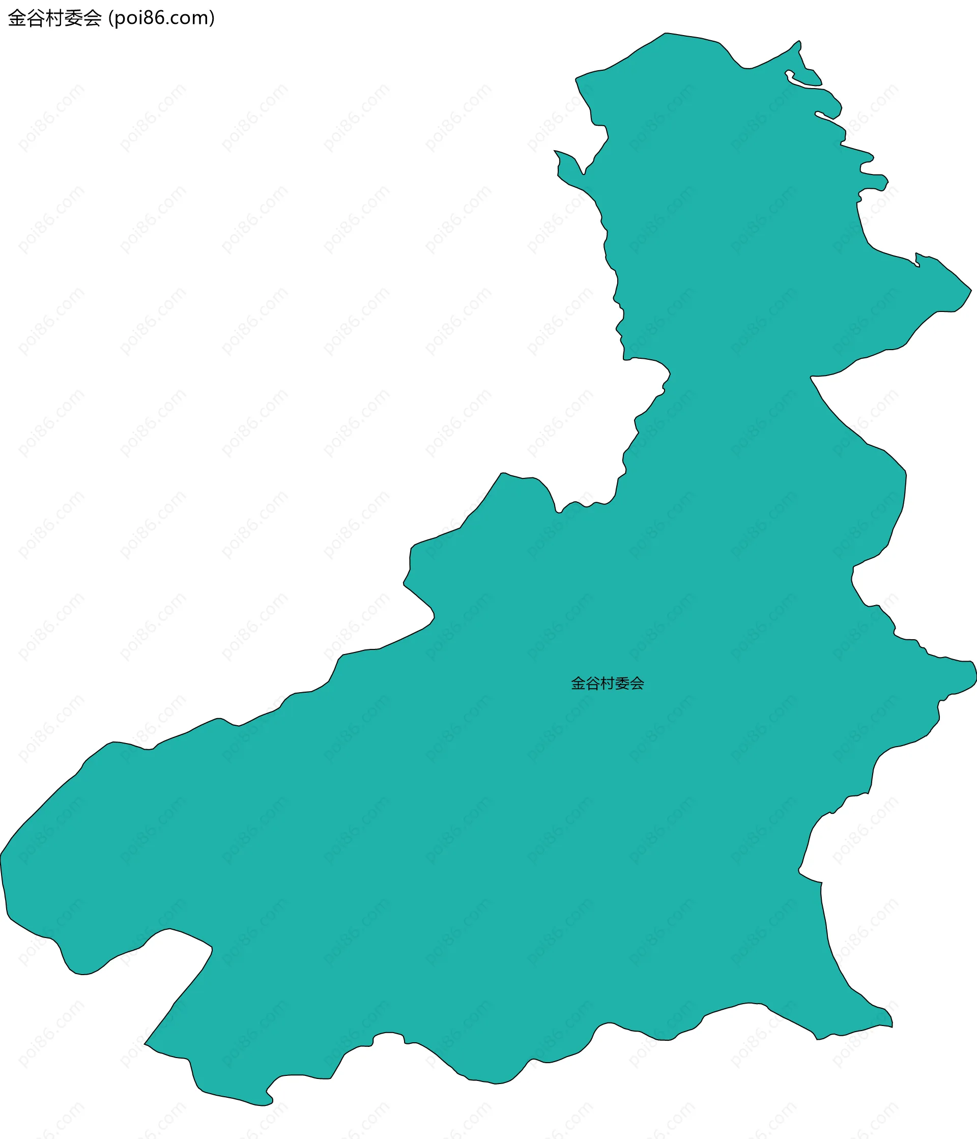 金谷村委会边界地图
