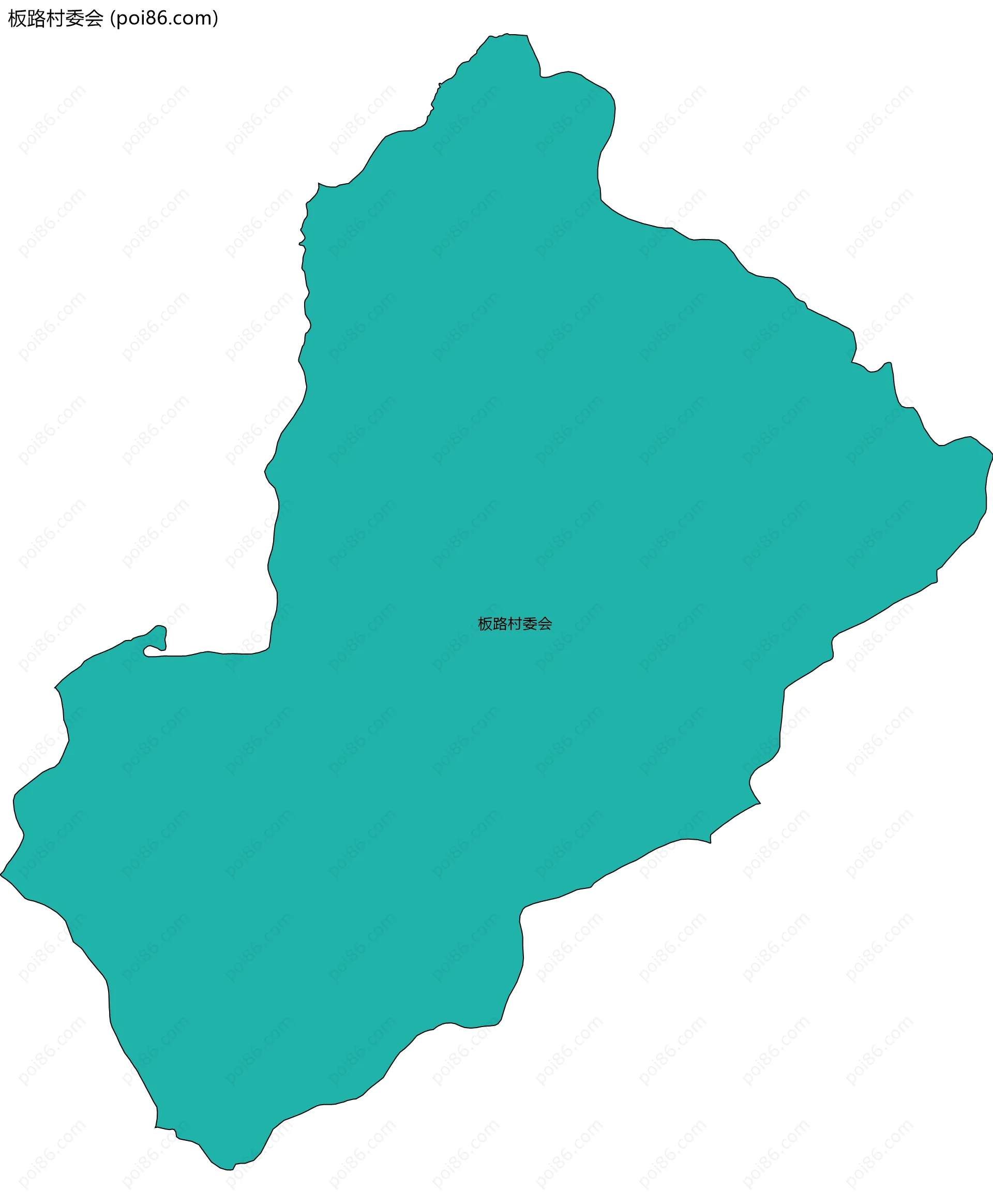 板路村委会边界地图