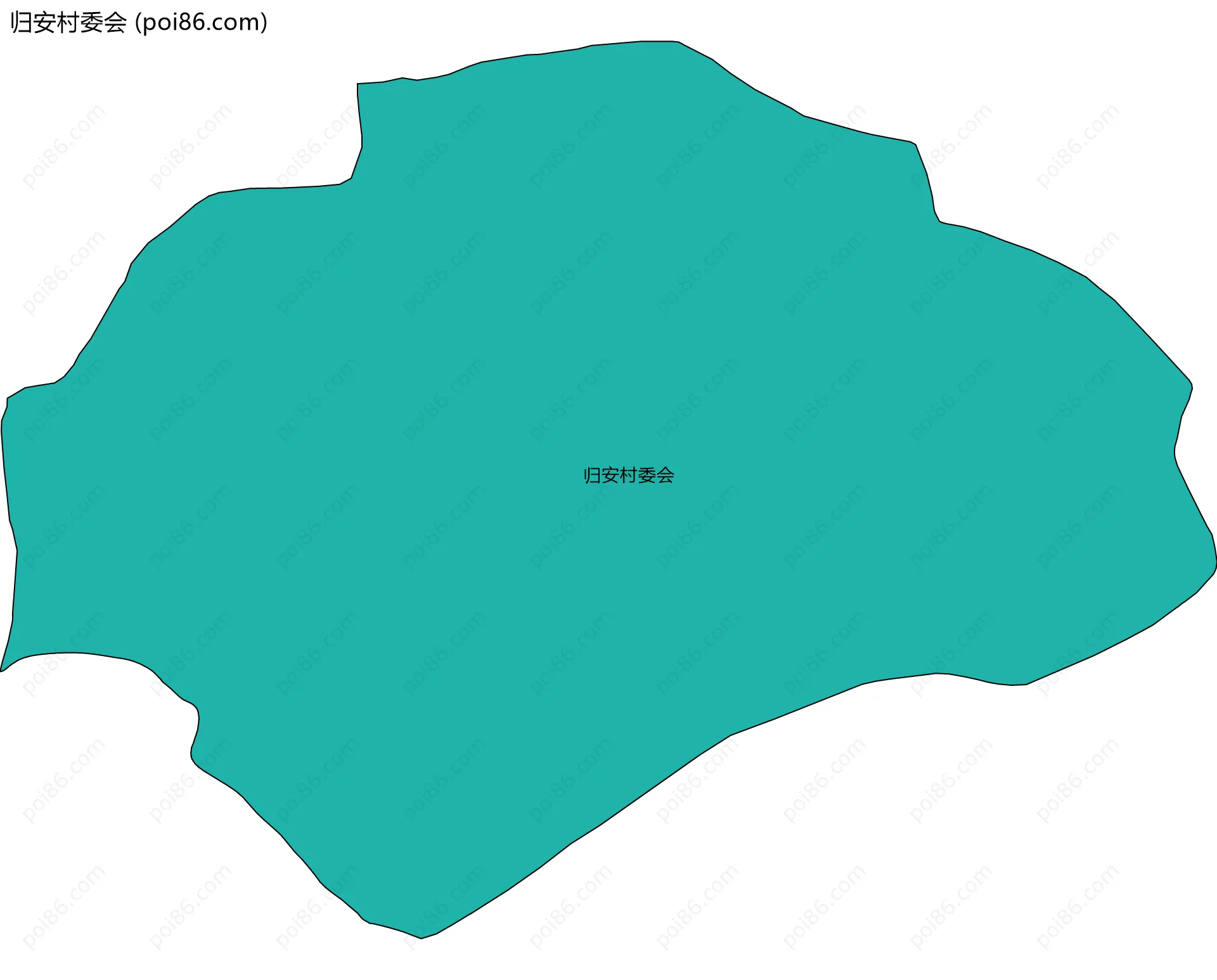 归安村委会边界地图