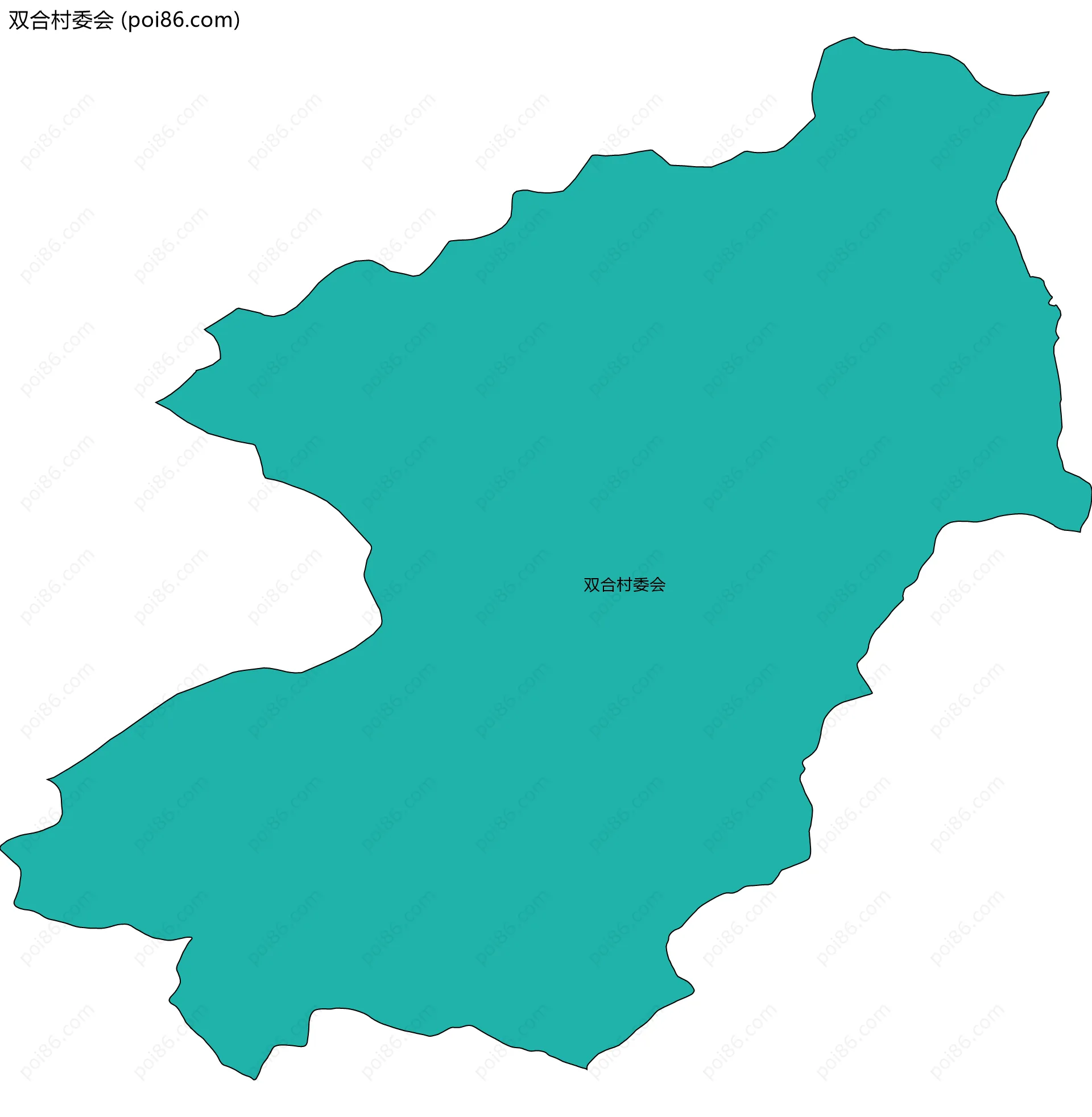 双合村委会边界地图