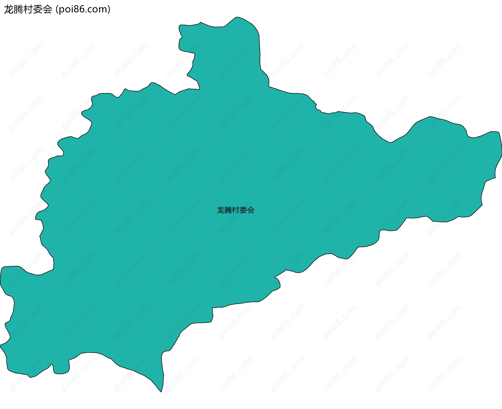 龙腾村委会边界地图