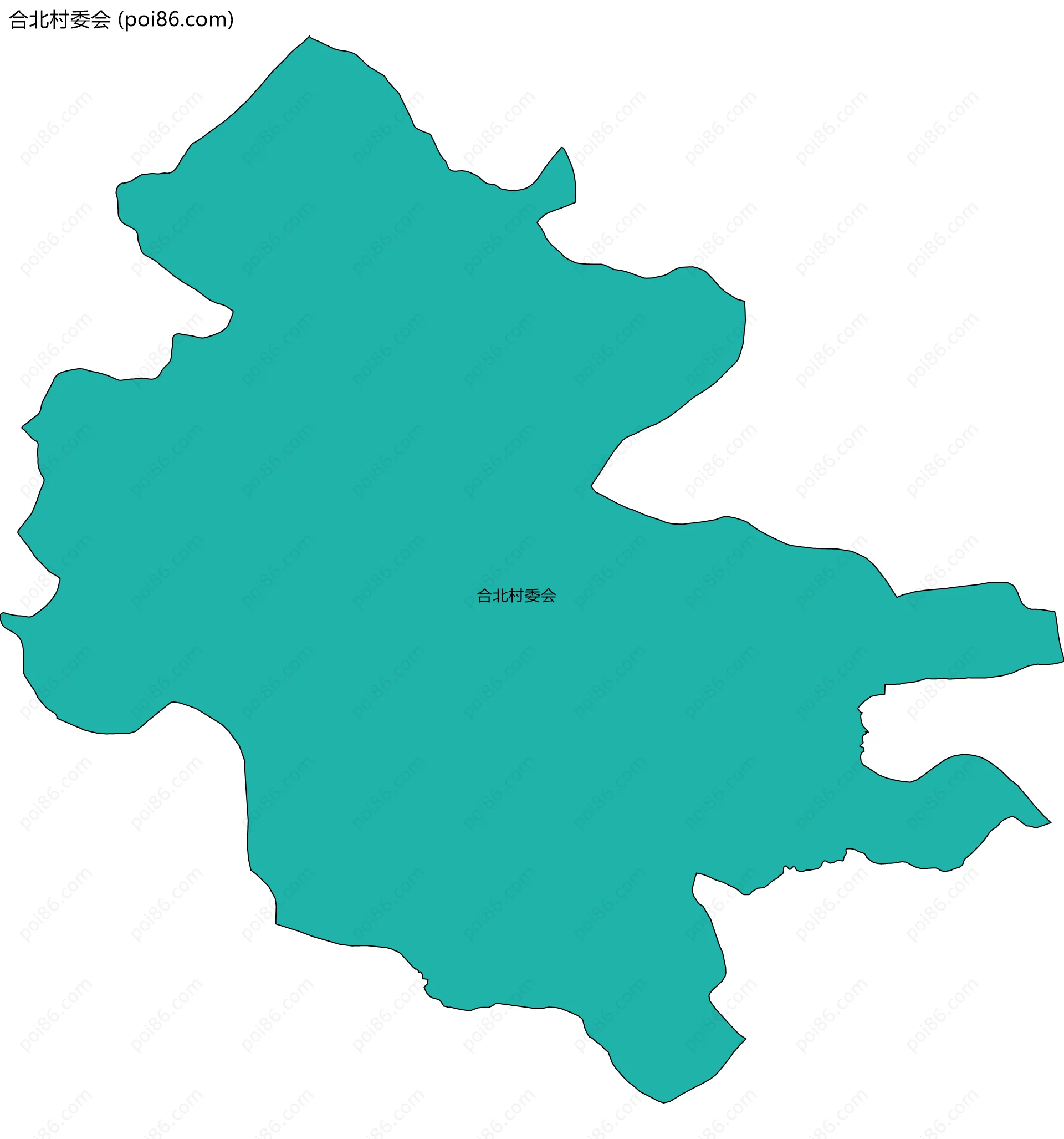 合北村委会边界地图