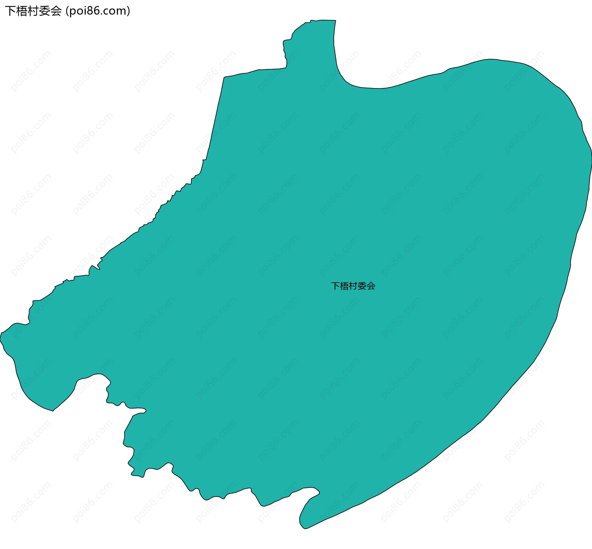 下梧村委会边界地图