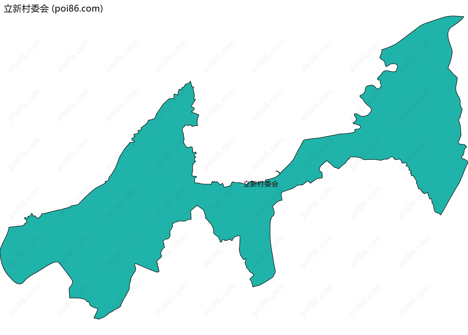 立新村委会边界地图