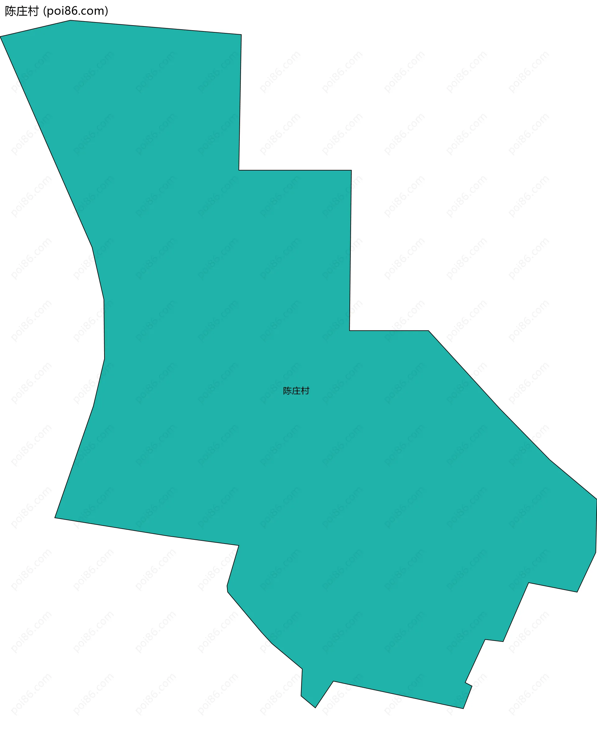 陈庄村边界地图