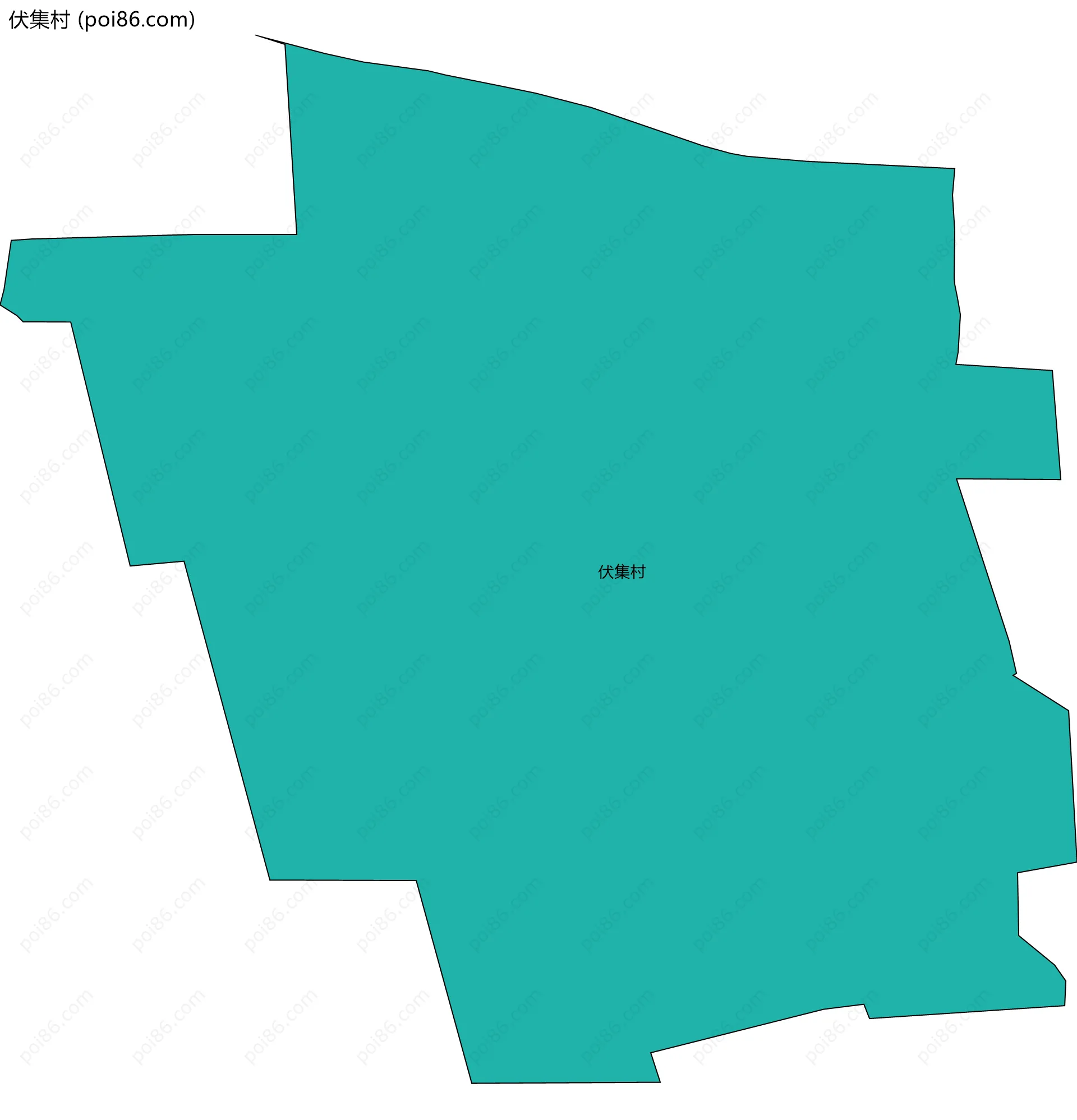 伏集村边界地图