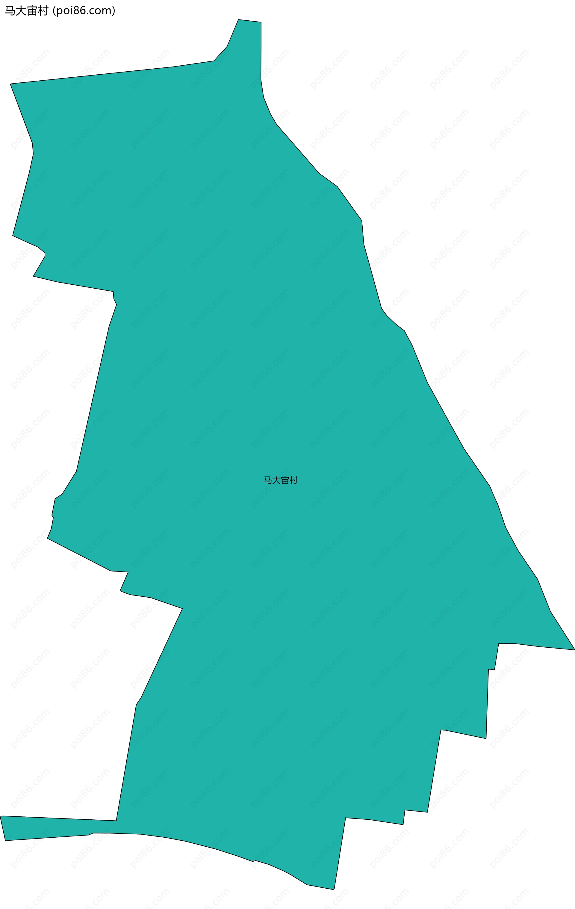 马大宙村边界地图