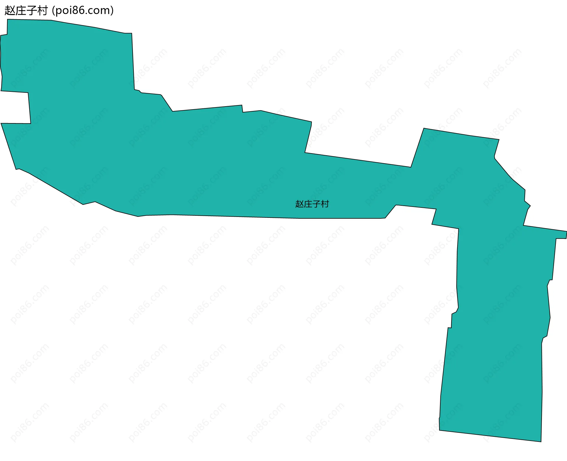 赵庄子村边界地图