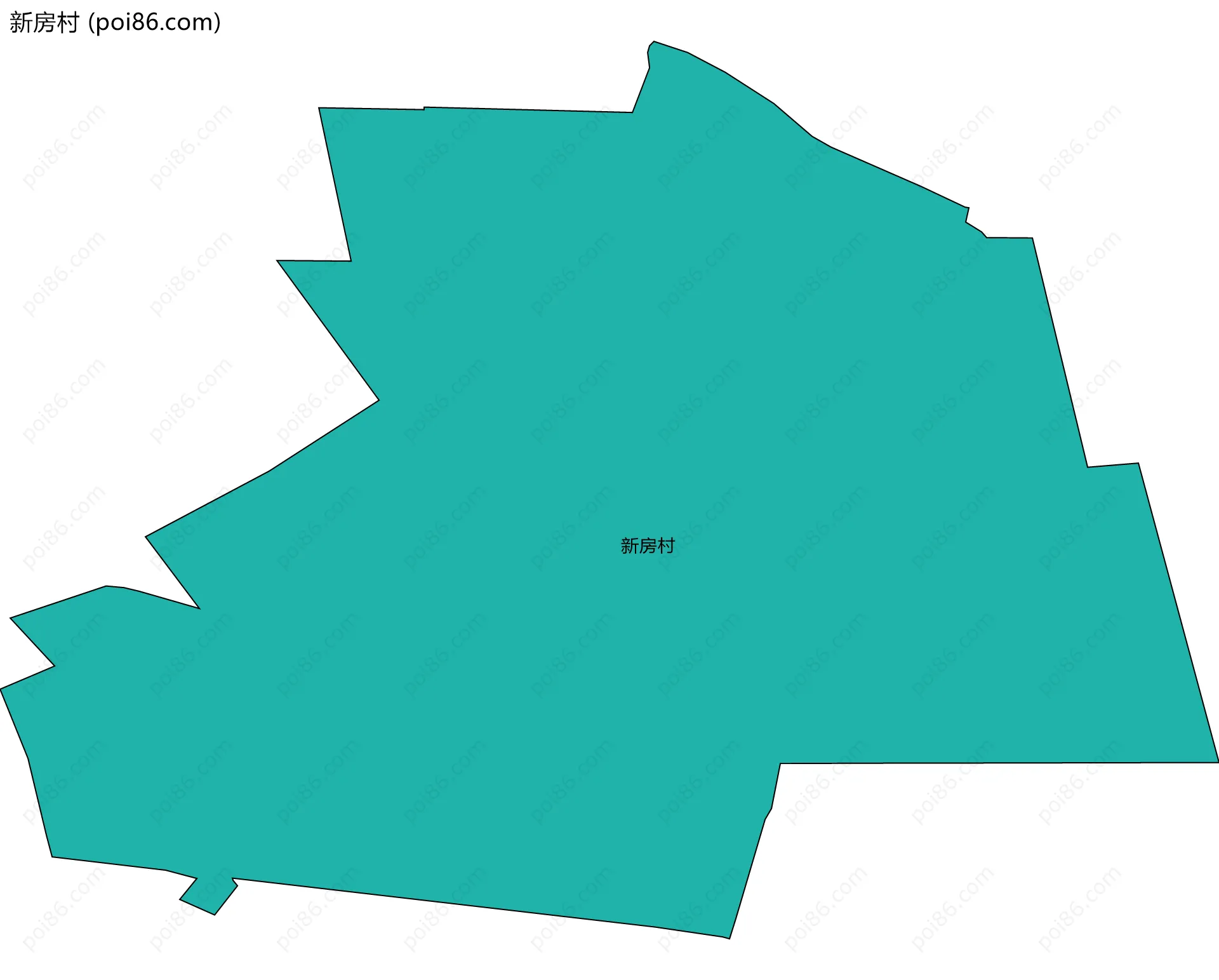 新房村边界地图
