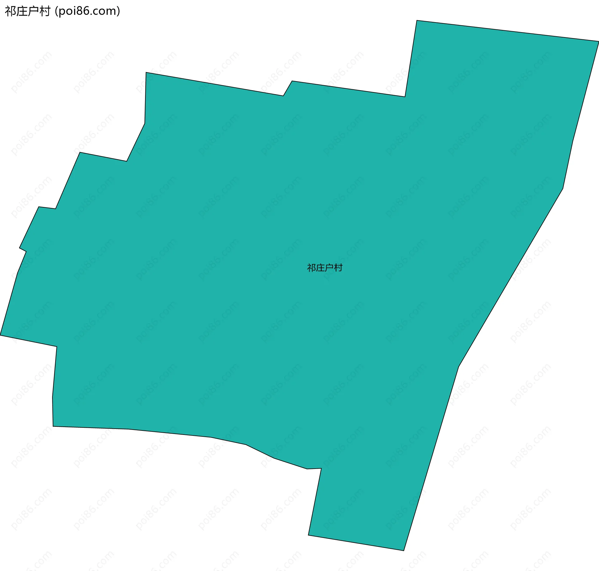 祁庄户村边界地图