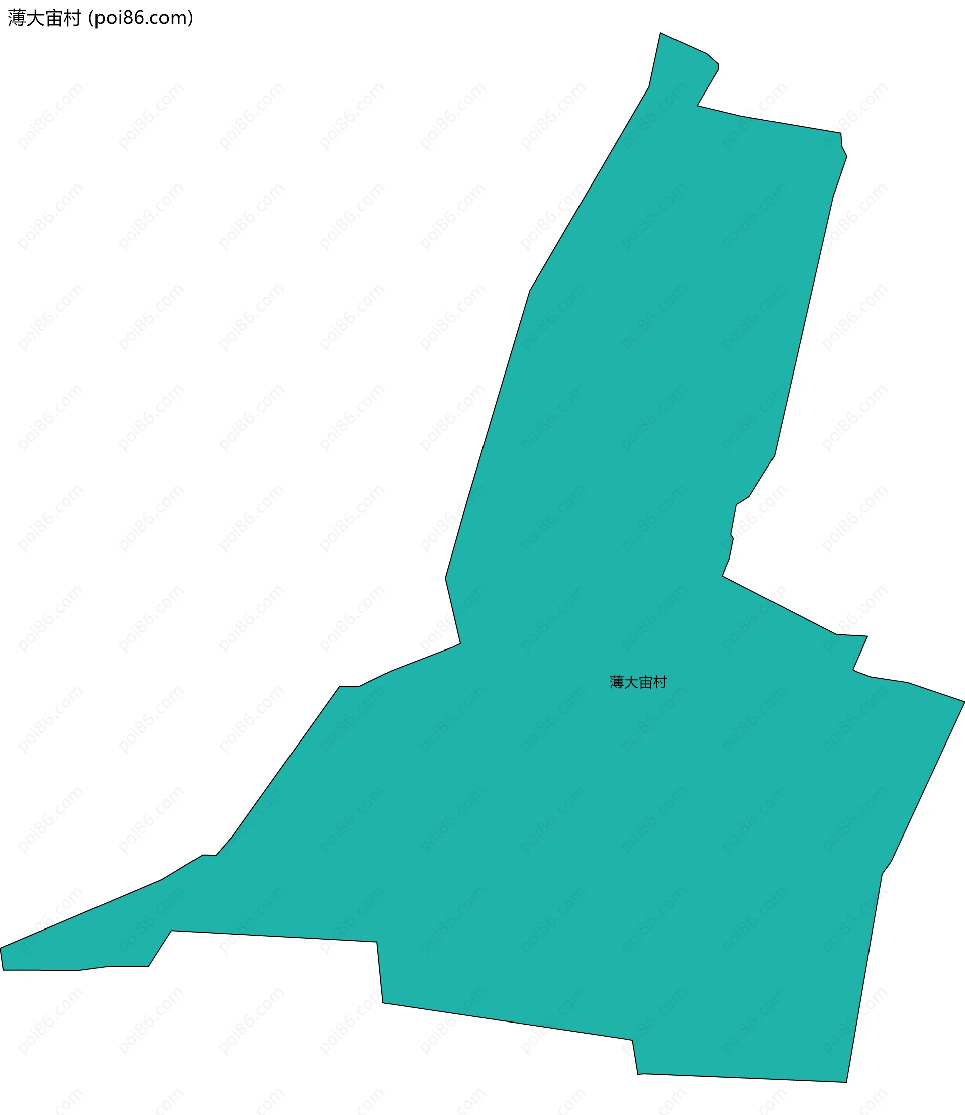 薄大宙村边界地图