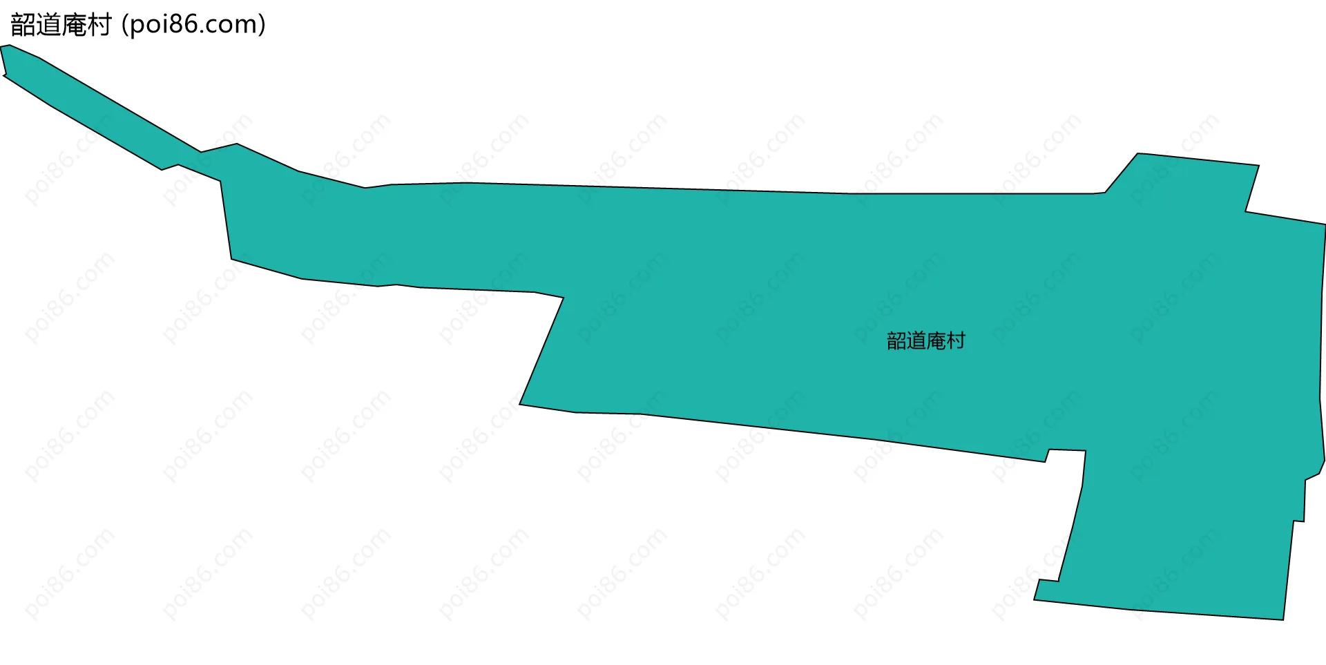 韶道庵村边界地图