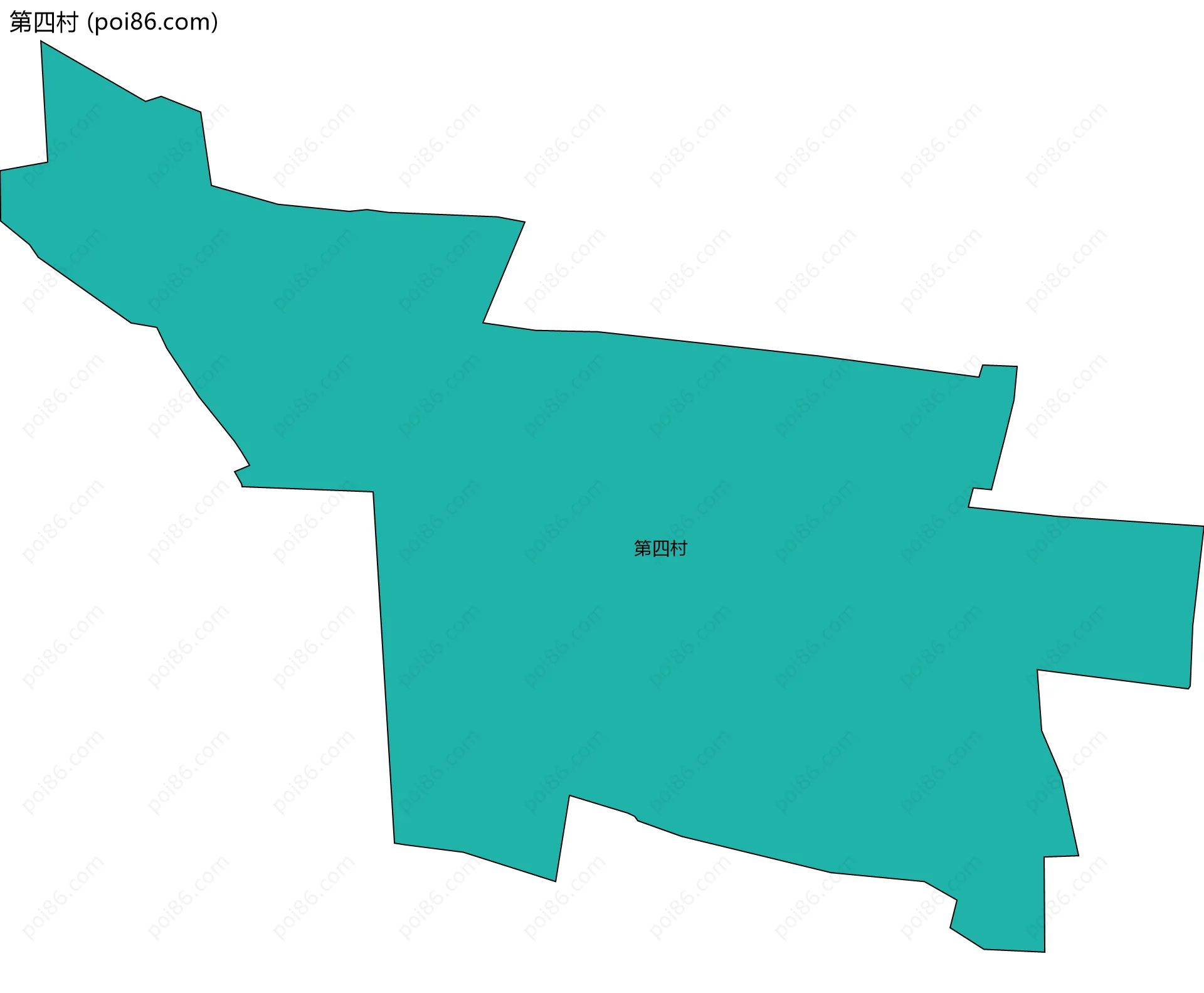 第四村边界地图