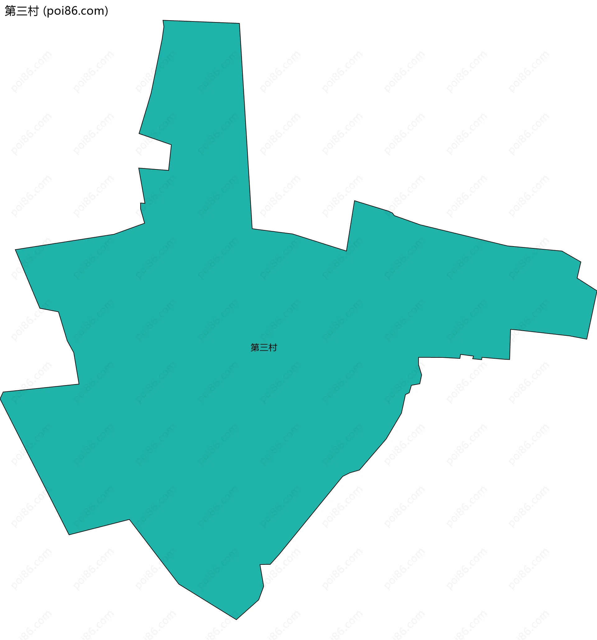 第三村边界地图
