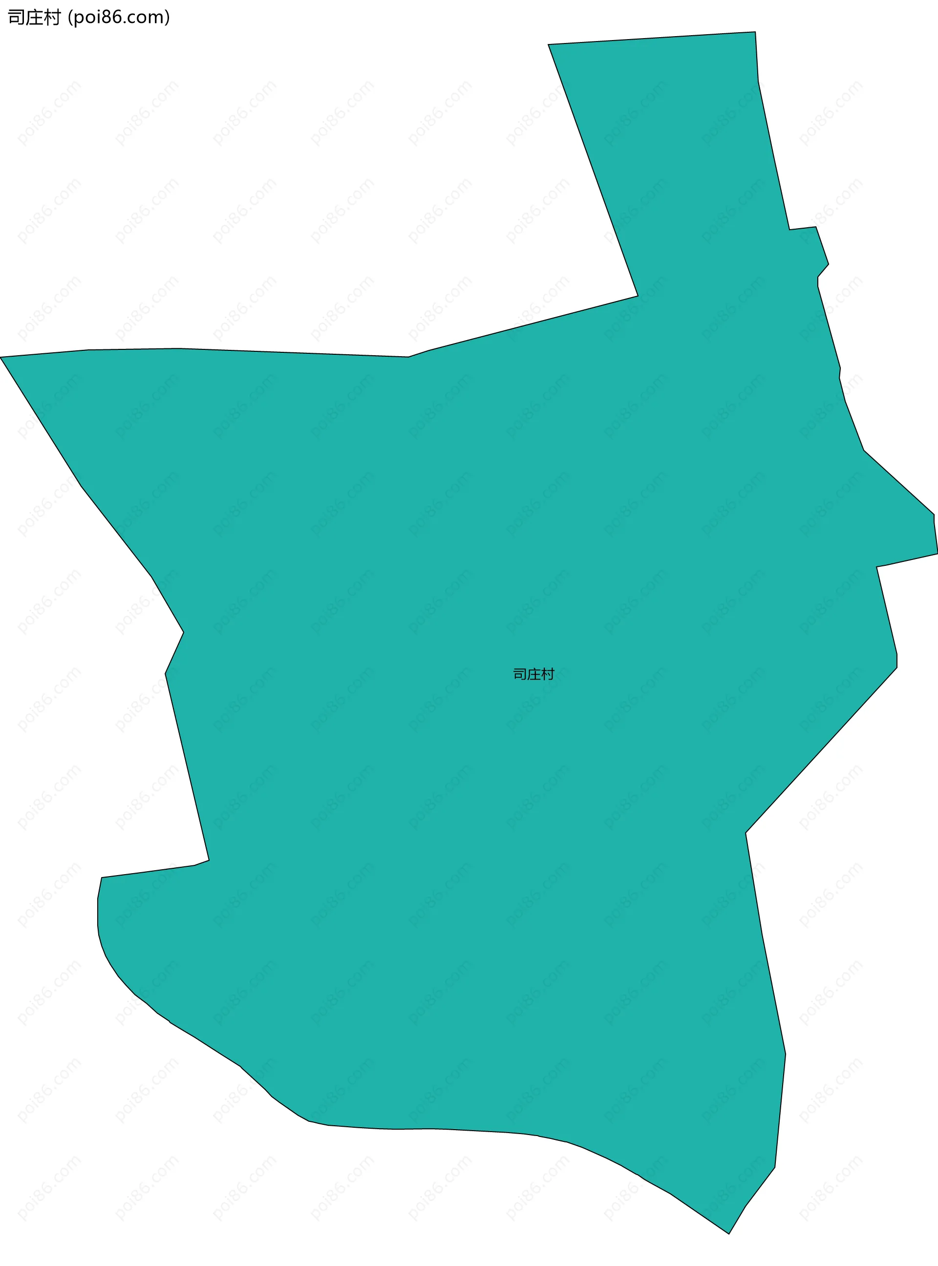 司庄村边界地图