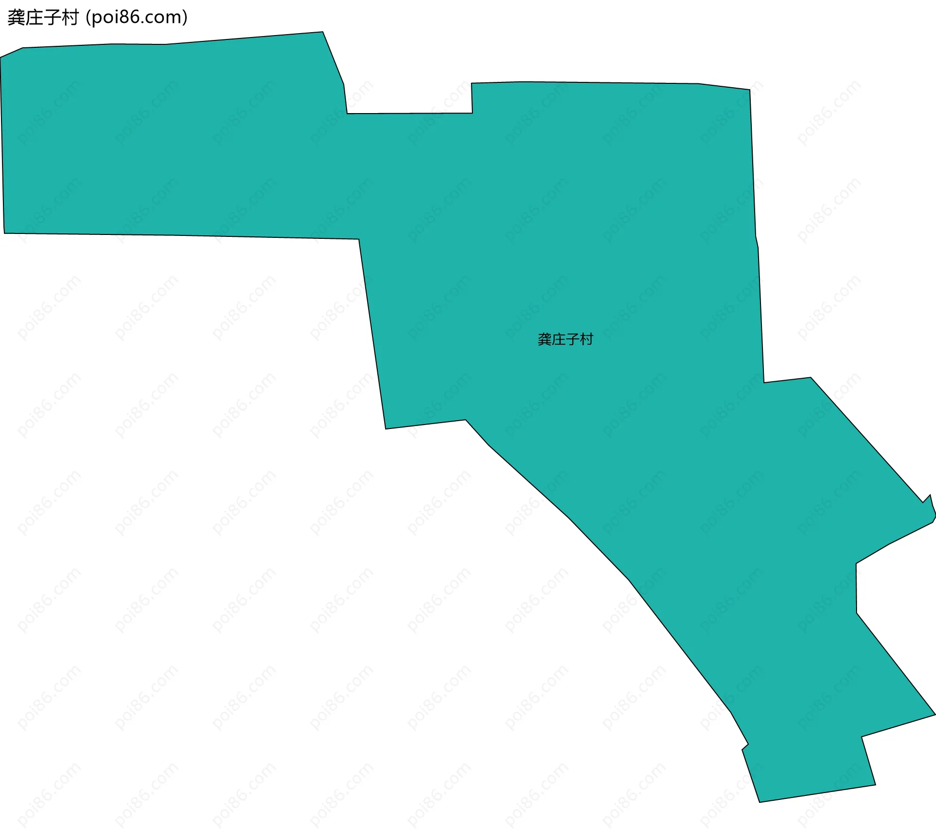 龚庄子村边界地图