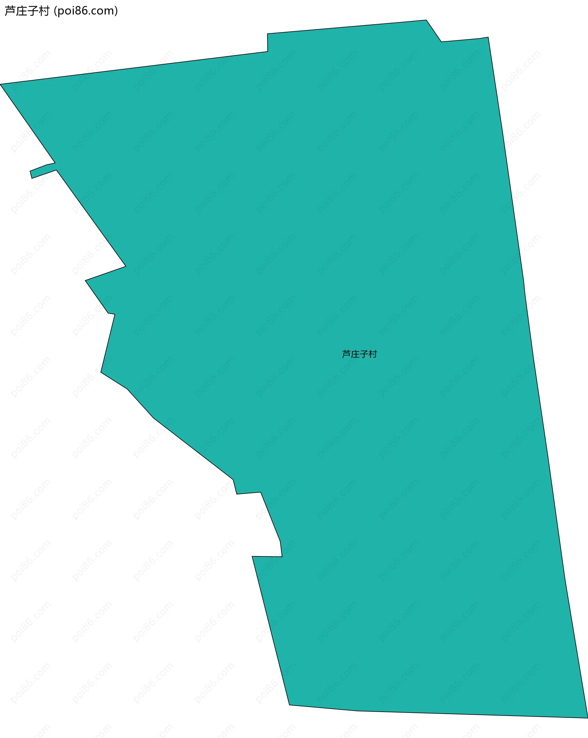 芦庄子村边界地图