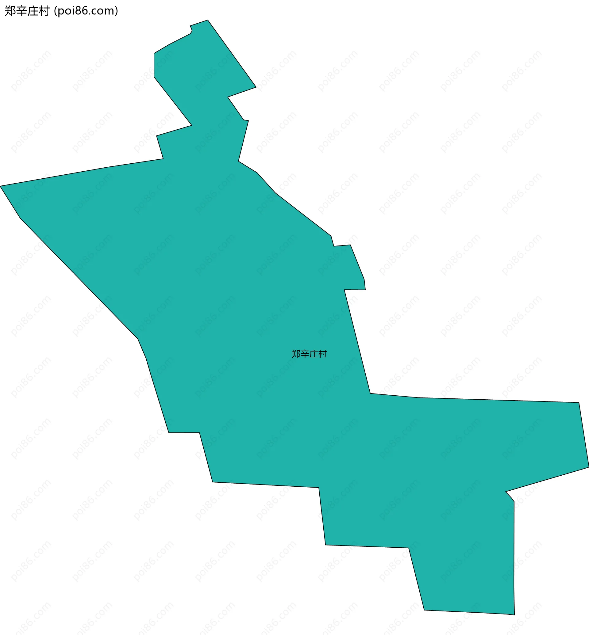 郑辛庄村边界地图