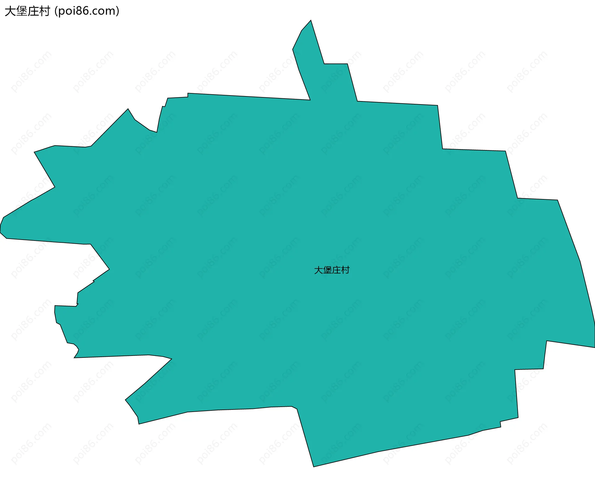 大堡庄村边界地图