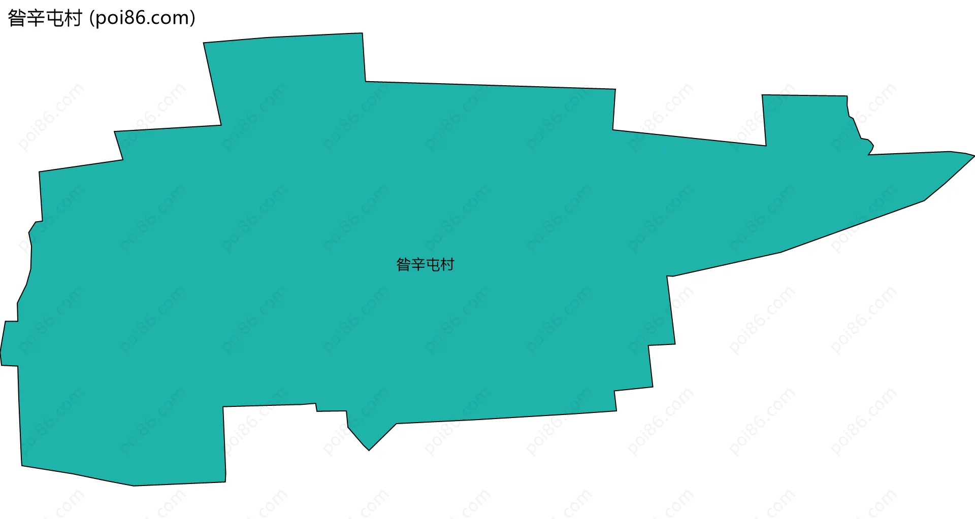 昝辛屯村边界地图