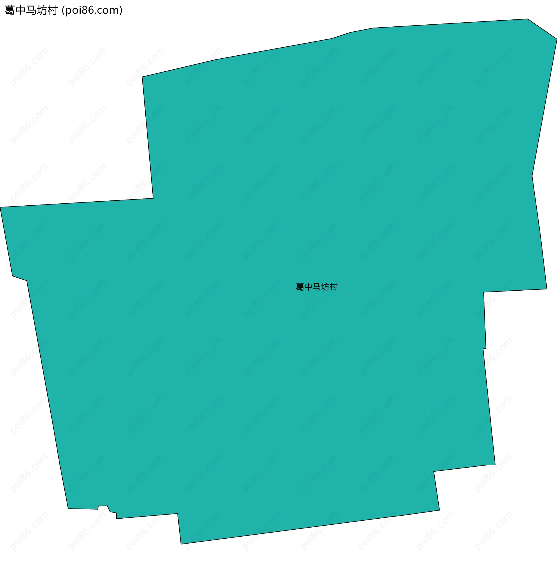 葛中马坊村边界地图