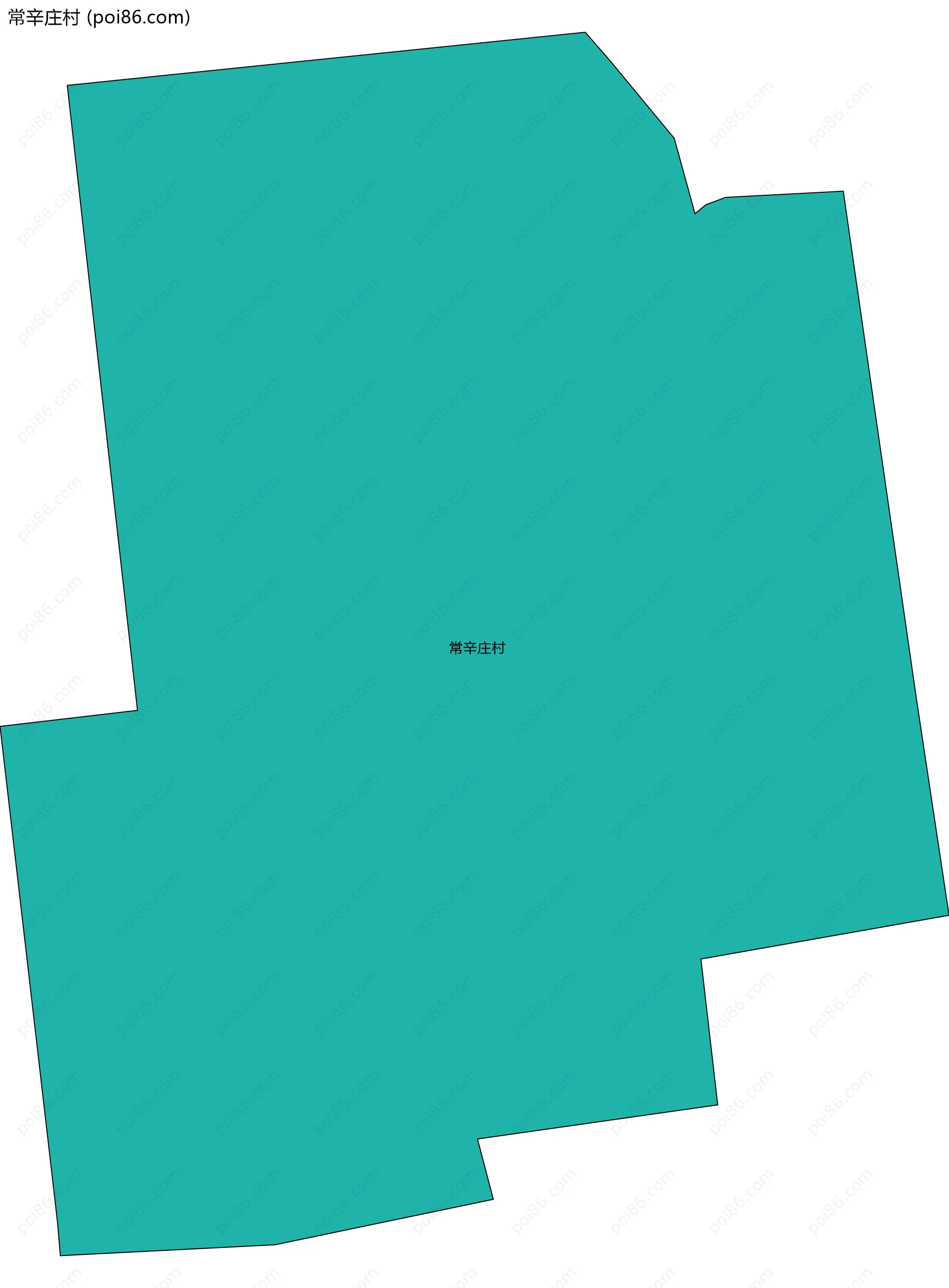 常辛庄村边界地图