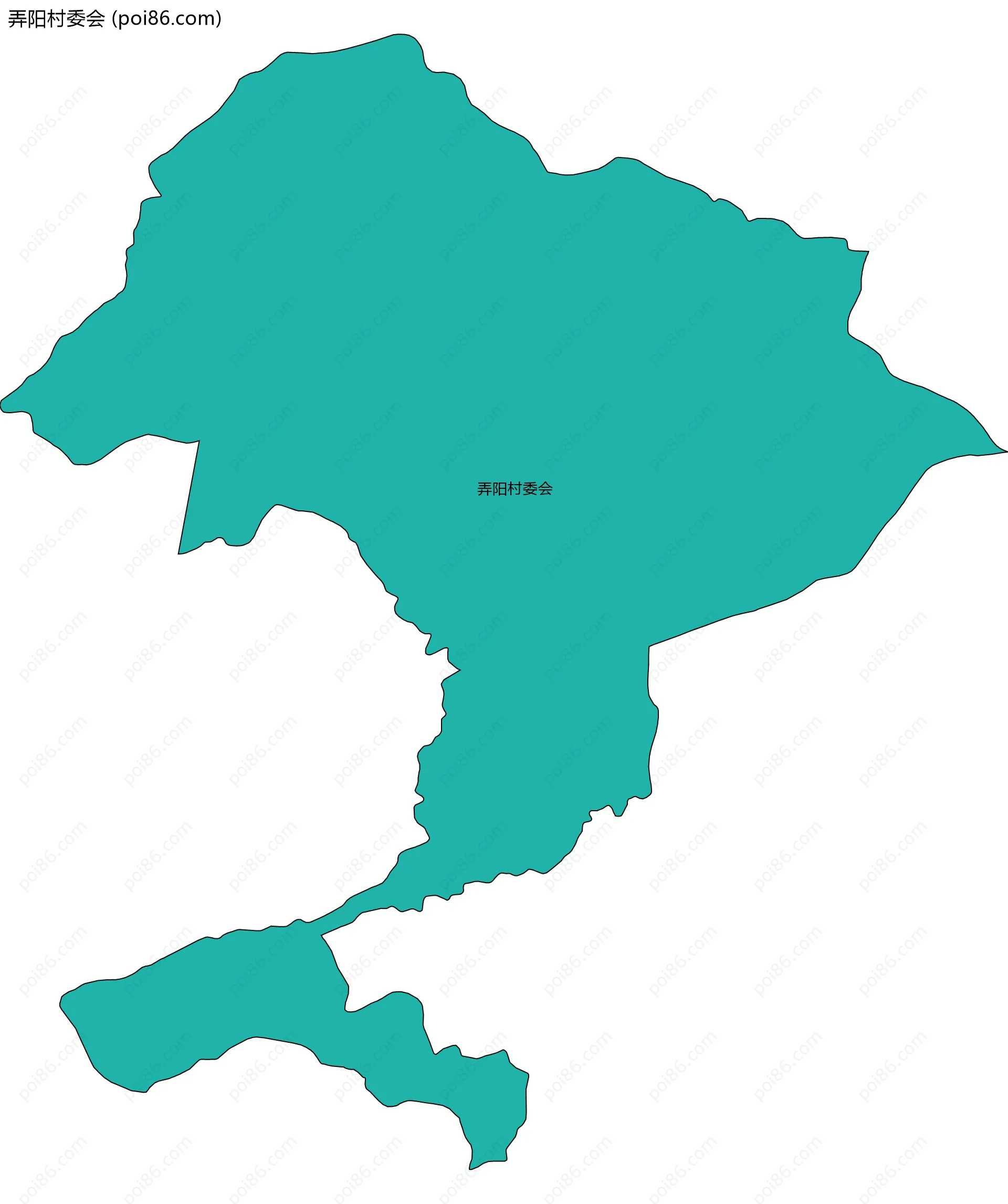 弄阳村委会边界地图