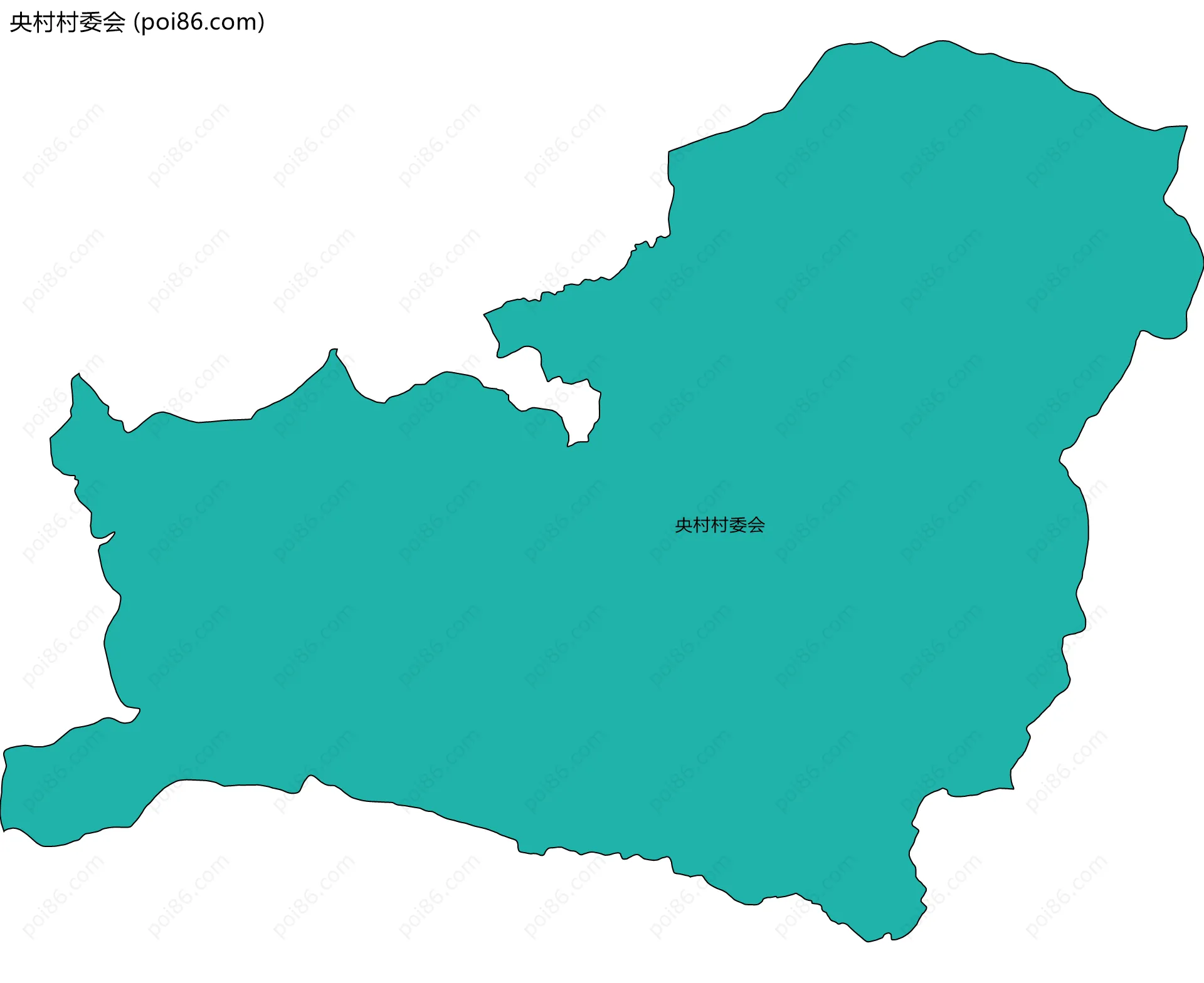 央村村委会边界地图