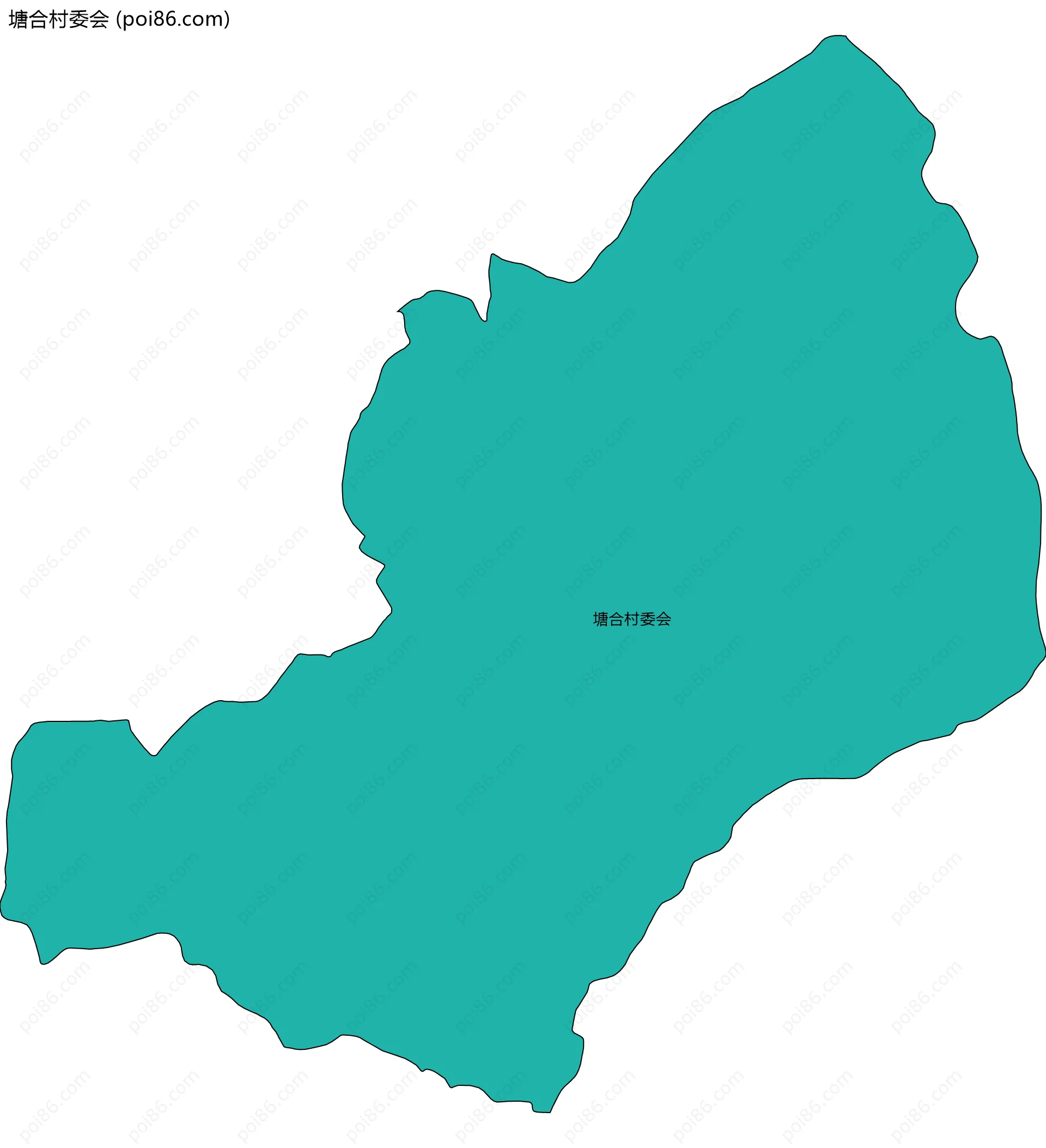 塘合村委会边界地图