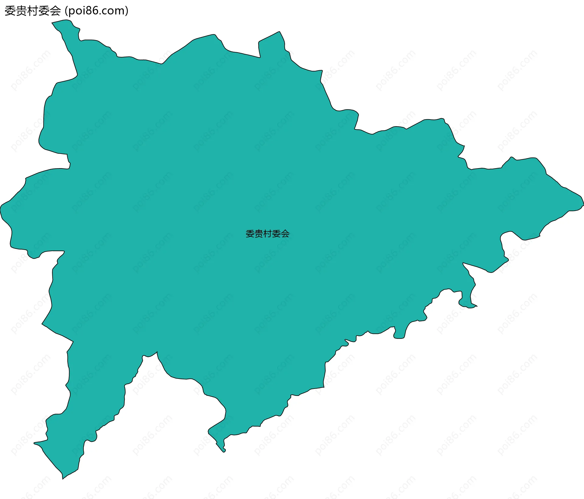 委贵村委会边界地图