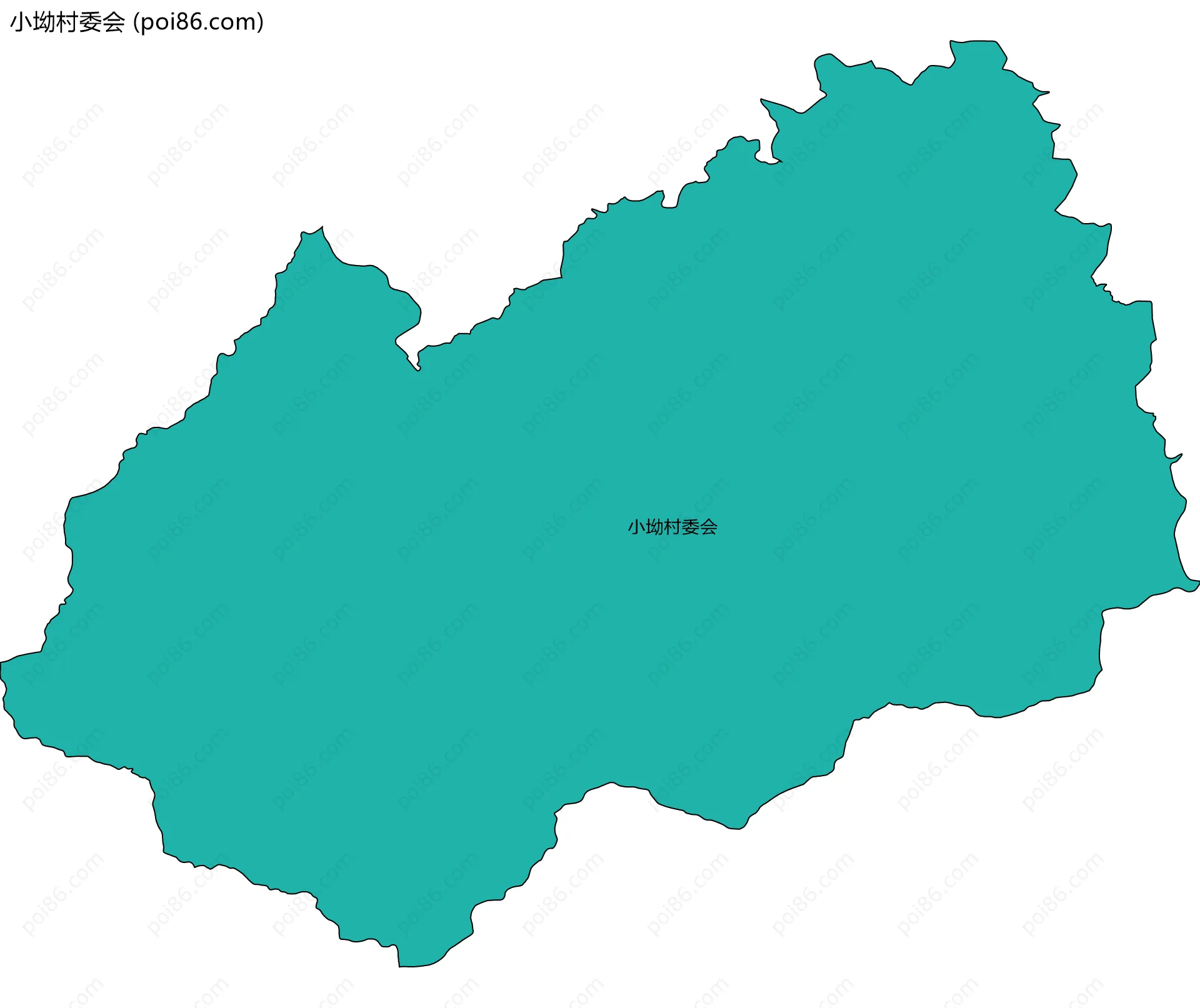 小坳村委会边界地图