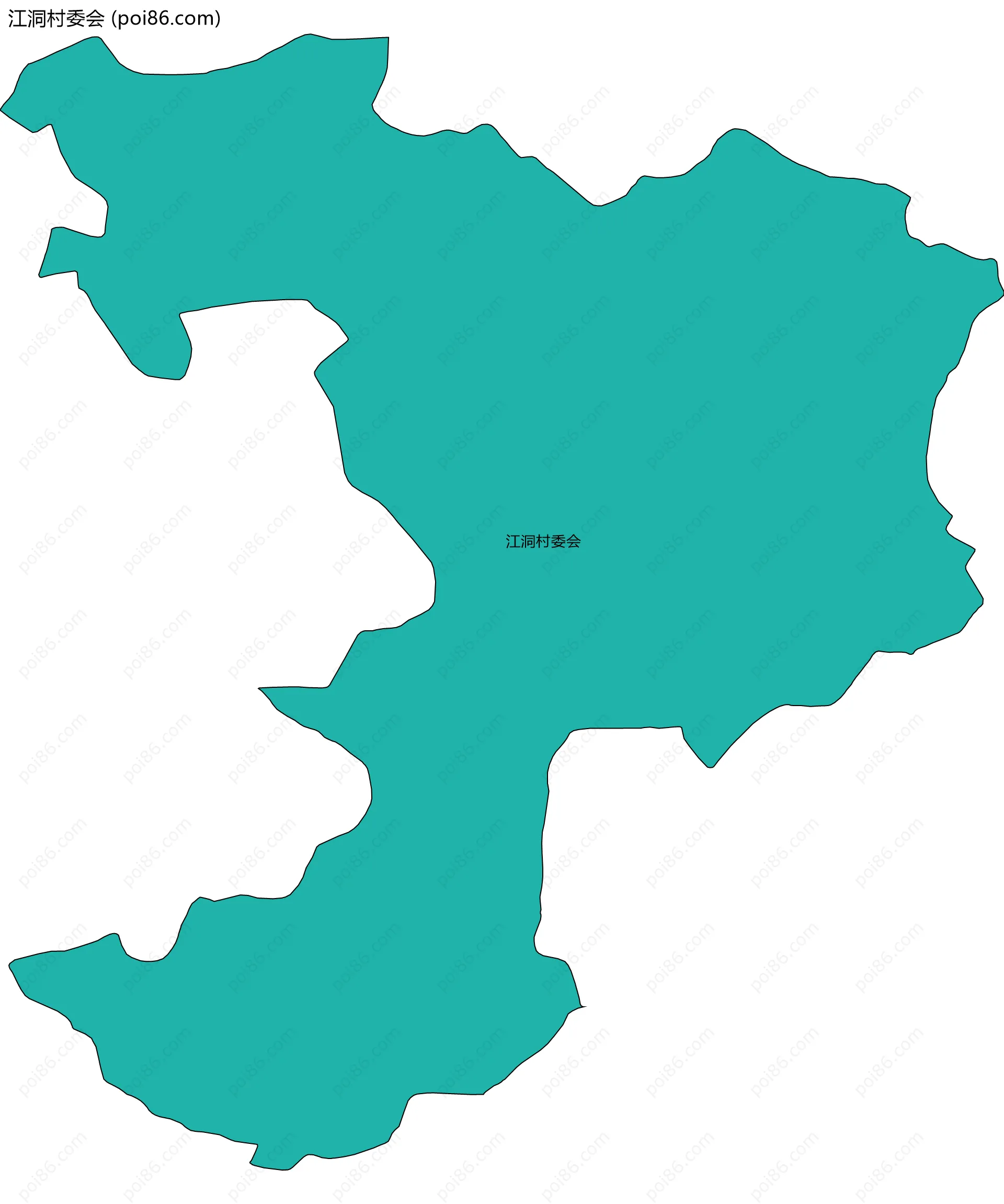 江洞村委会边界地图