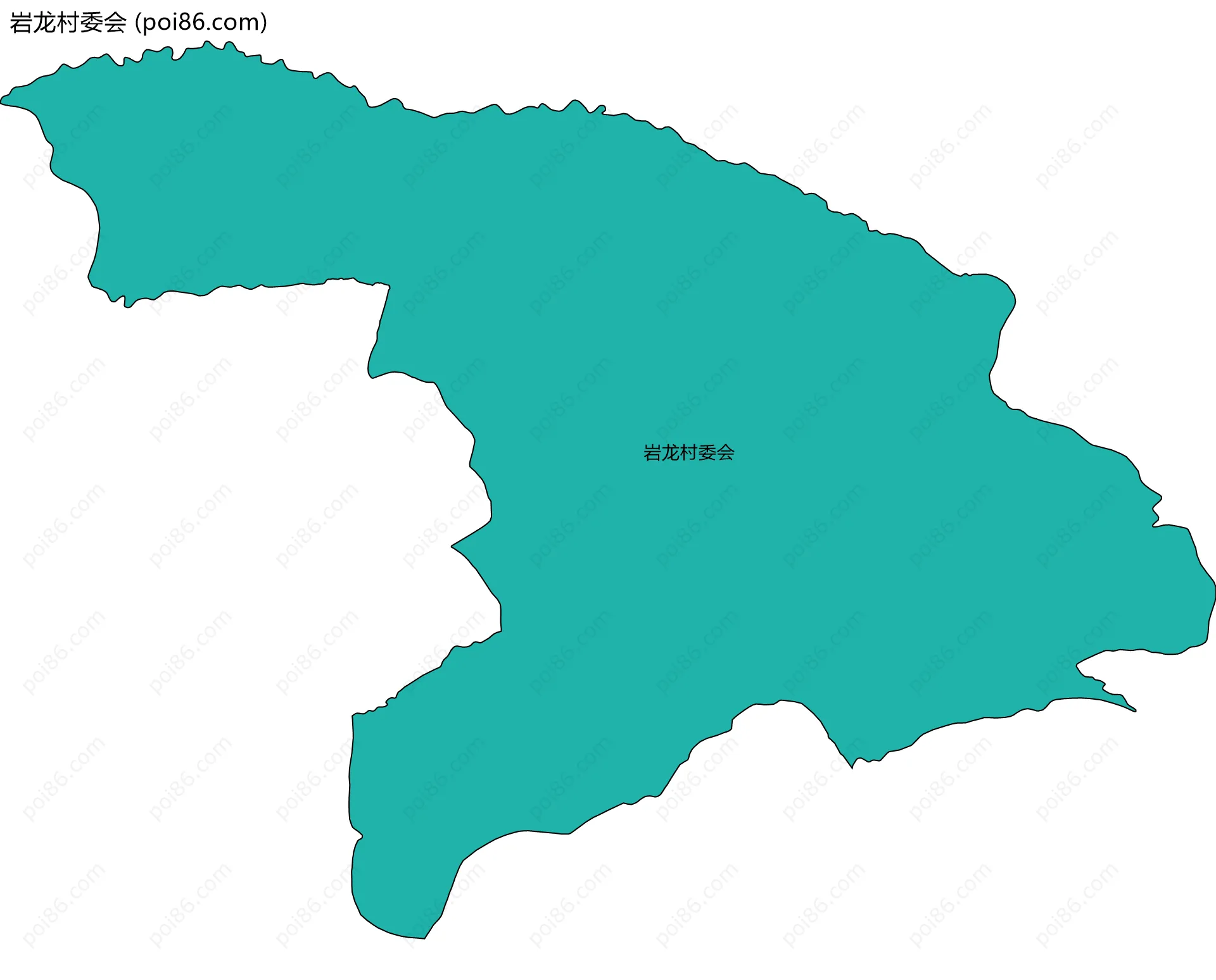 岩龙村委会边界地图