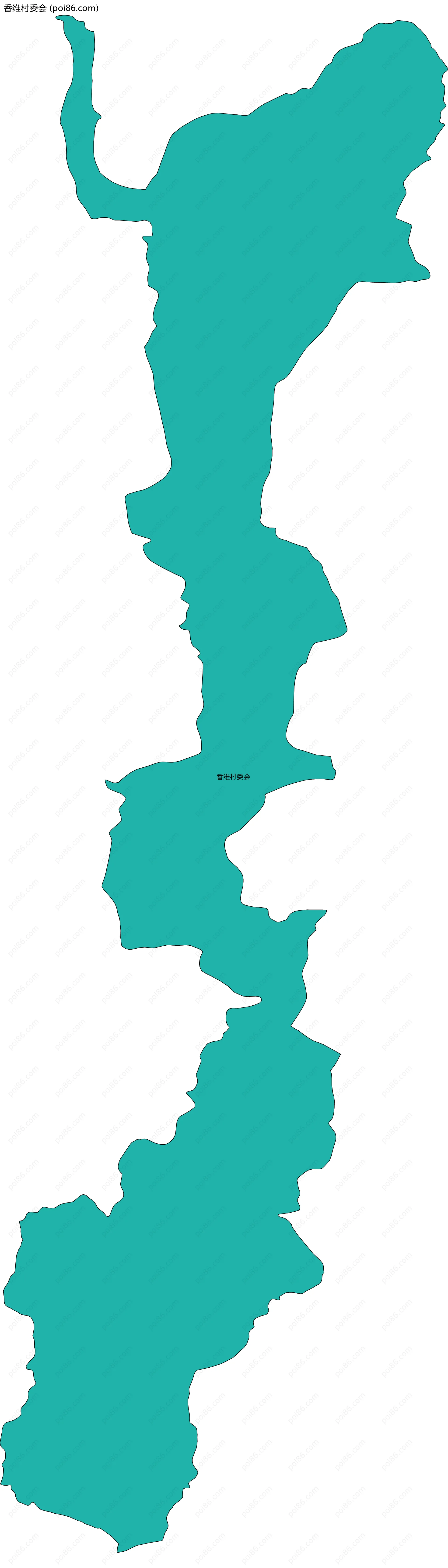 香维村委会边界地图