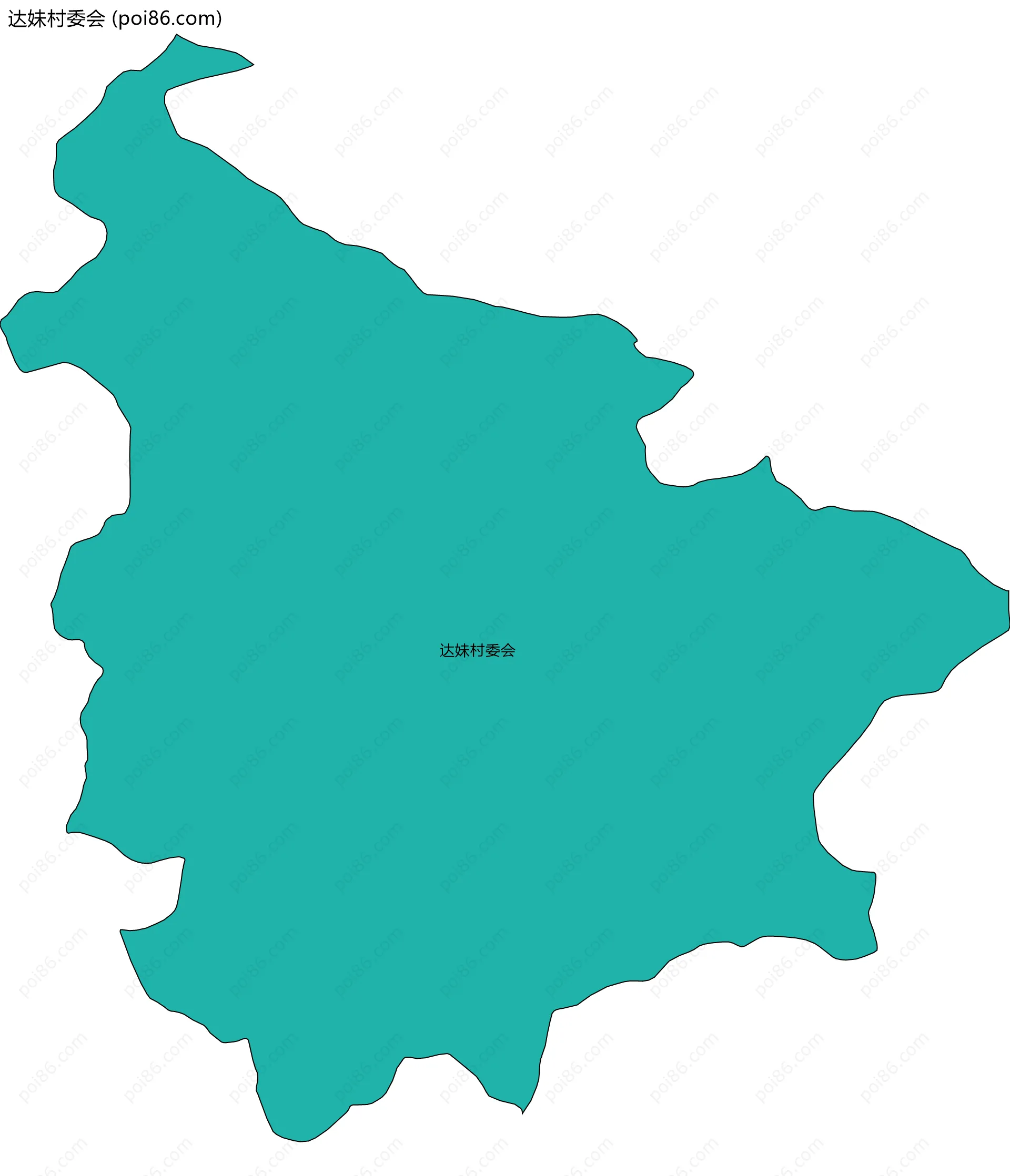 达妹村委会边界地图